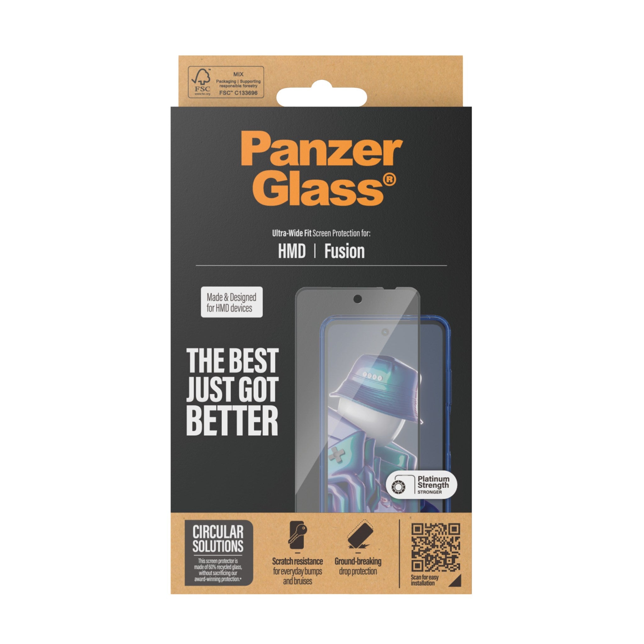 PanzerGlass® Skærmbeskyttelse HMD Fusion | Ultra-Wide Fit