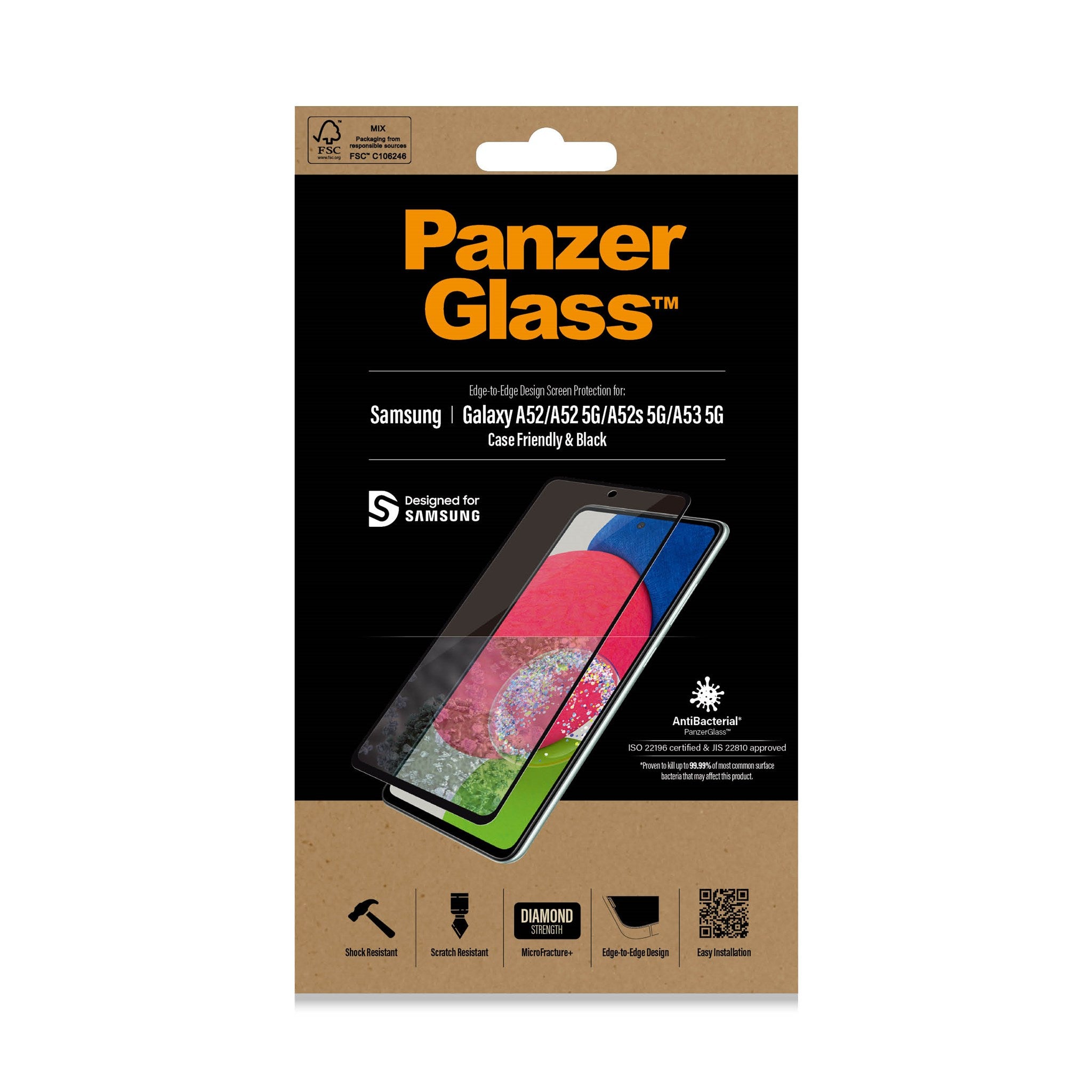 PanzerGlass® Skærmbeskyttelse Samsung Galaxy A52 | A52 5G | A52s 5G | A53 5G