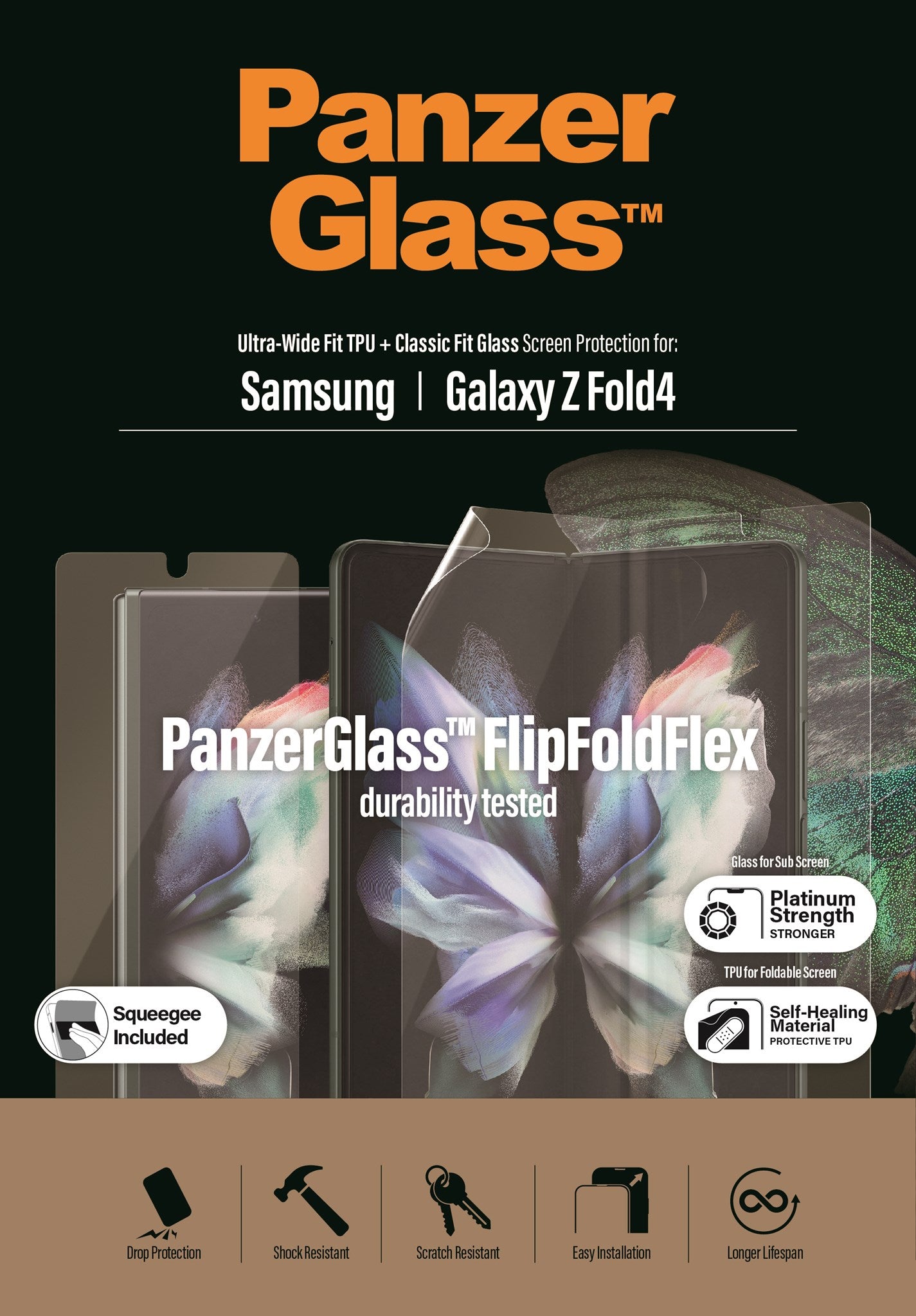 PanzerGlass® Skærmbeskyttelse Samsung Galaxy Z Fold 4 | Fold 5