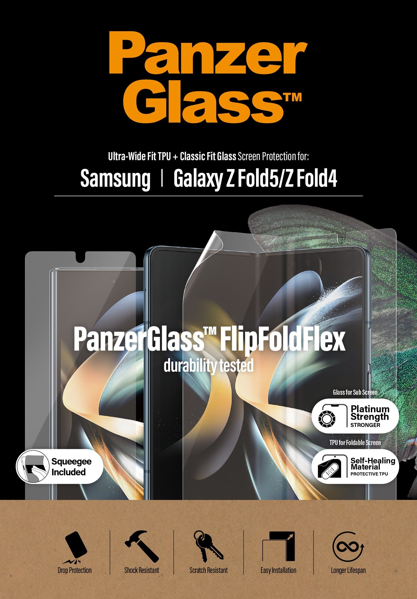 PanzerGlass® Skærmbeskyttelse Samsung Galaxy Z Fold 4 | Fold 5