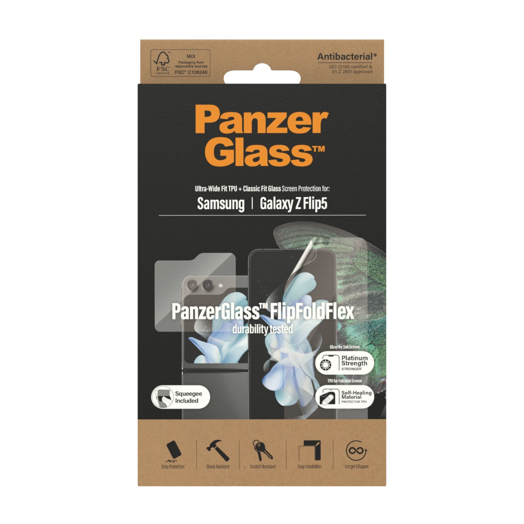 PanzerGlass® Skærmbeskyttere Samsung Galaxy Z Flip 5G | Glas & Film