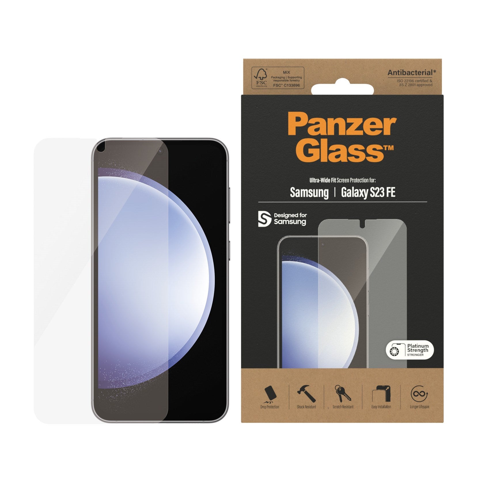 PanzerGlass® Skærmbeskytter Samsung Galaxy S23 FE | Ultra-Wide Fit