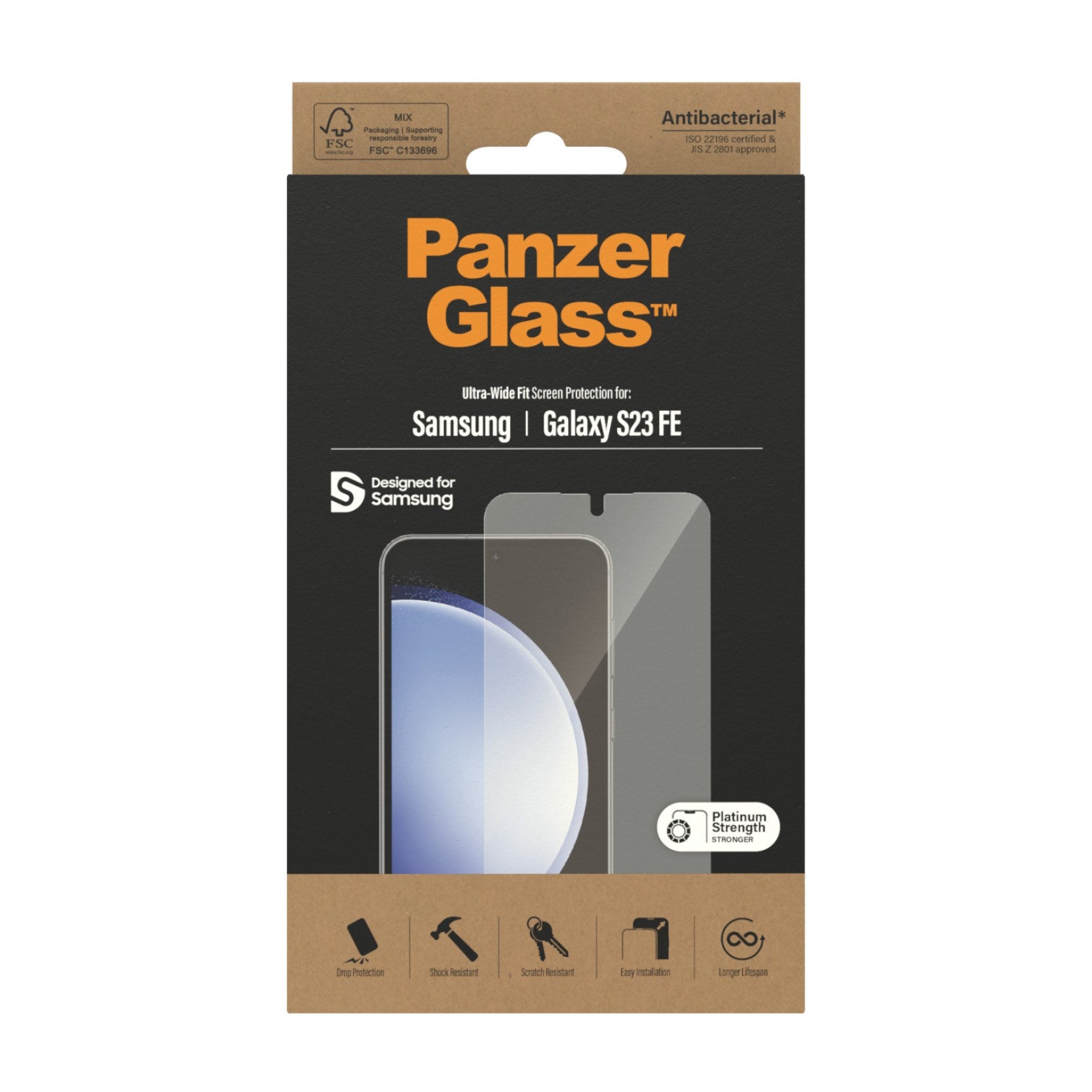 PanzerGlass® Skærmbeskytter Samsung Galaxy S23 FE | Ultra-Wide Fit