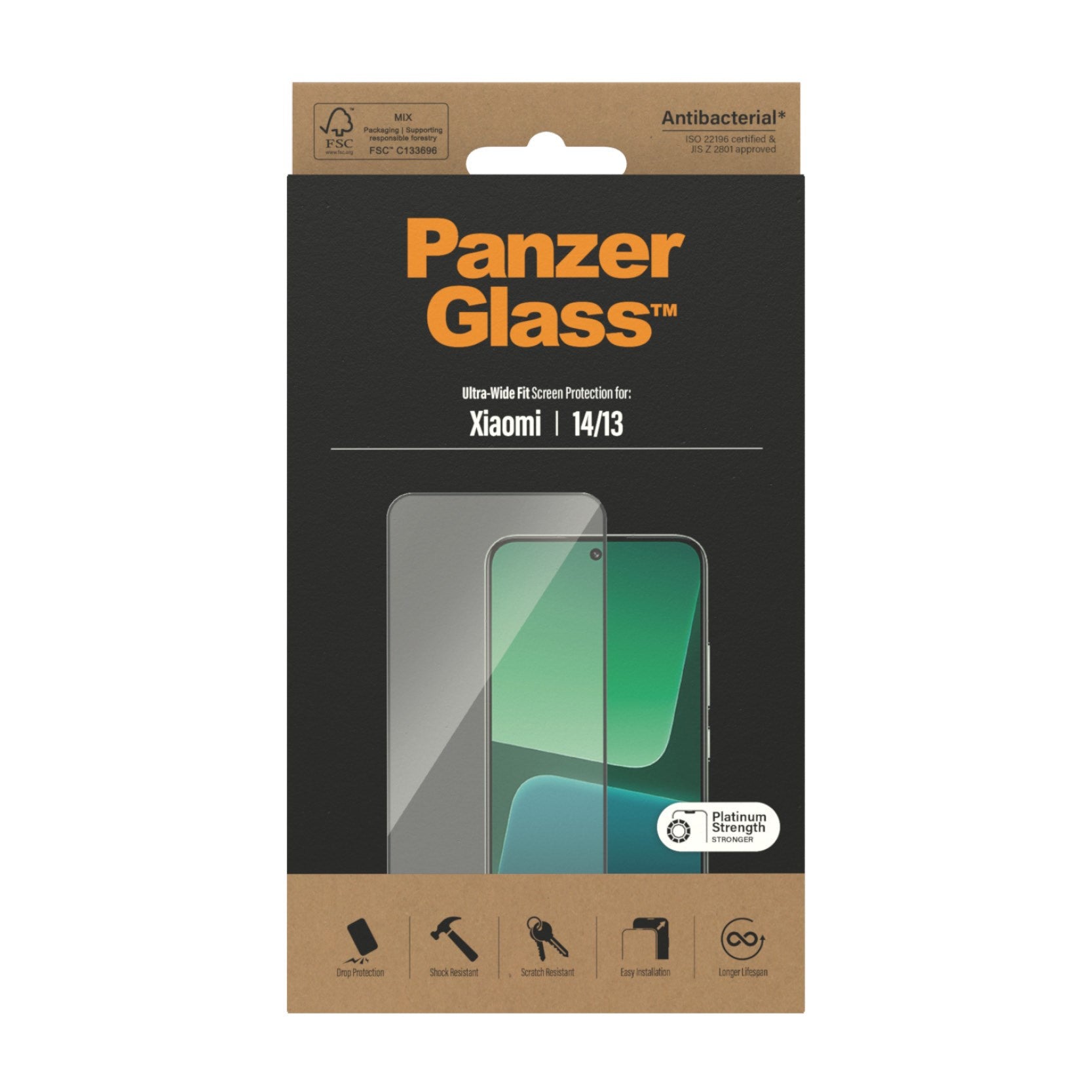 PanzerGlass® Skærmbeskyttelse Xiaomi 14 | 13 | Ultra-Wide Fit
