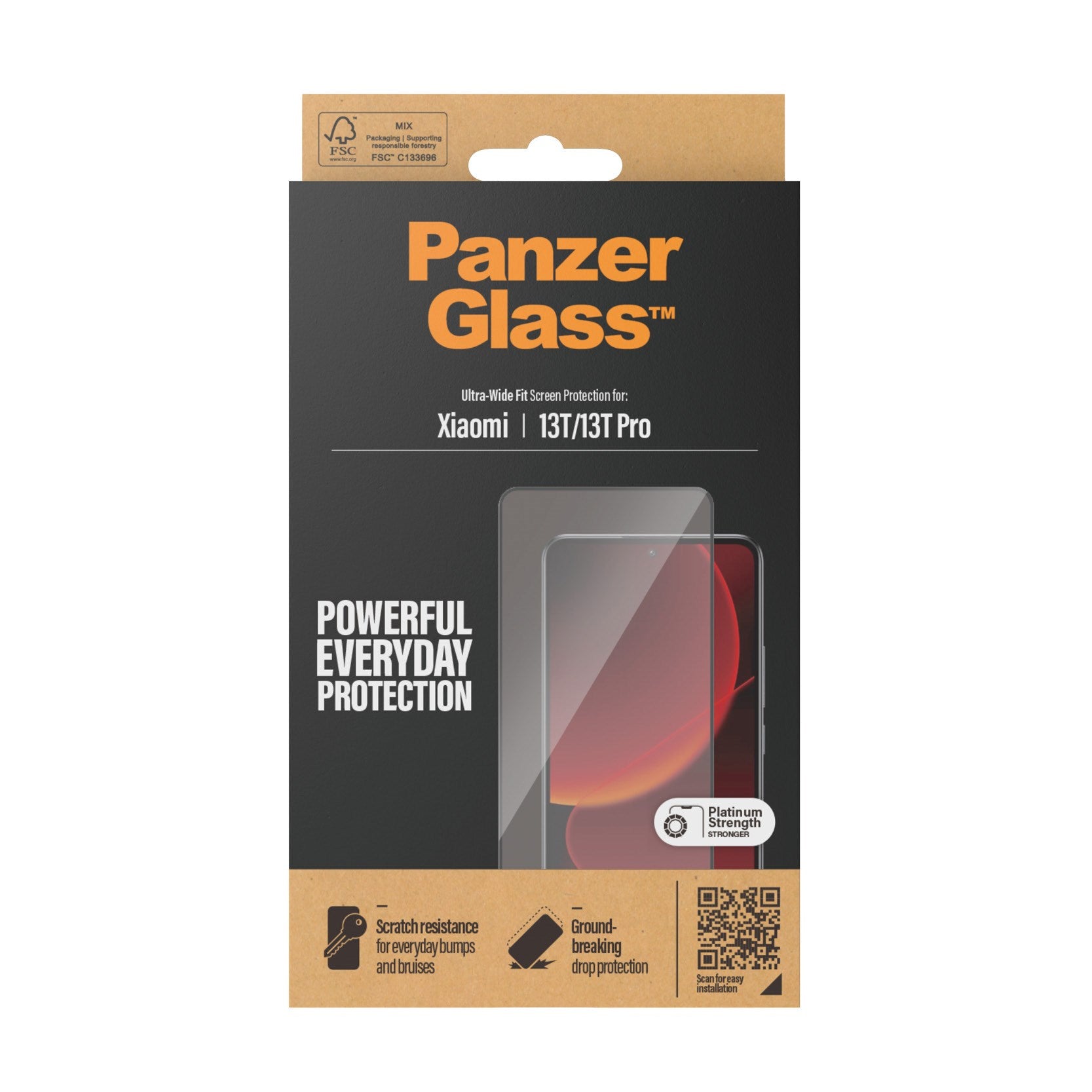 PanzerGlass® Skærmbeskyttelse Xiaomi 13T | 13T Pro | Ultra Wide Fit