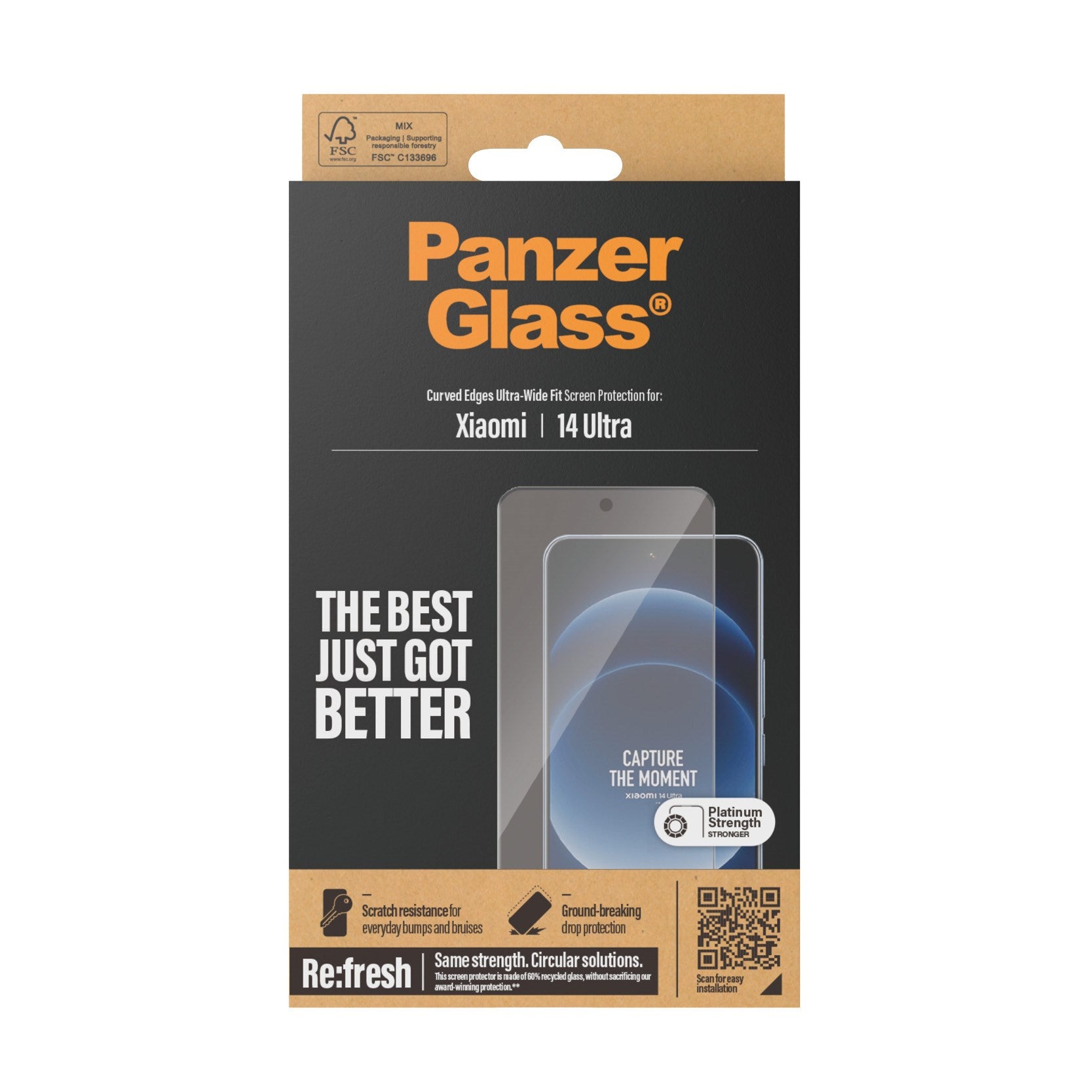 PanzerGlass® Skærmbeskyttelse Xiaomi 14 Ultra | Ultra-Wide Fit