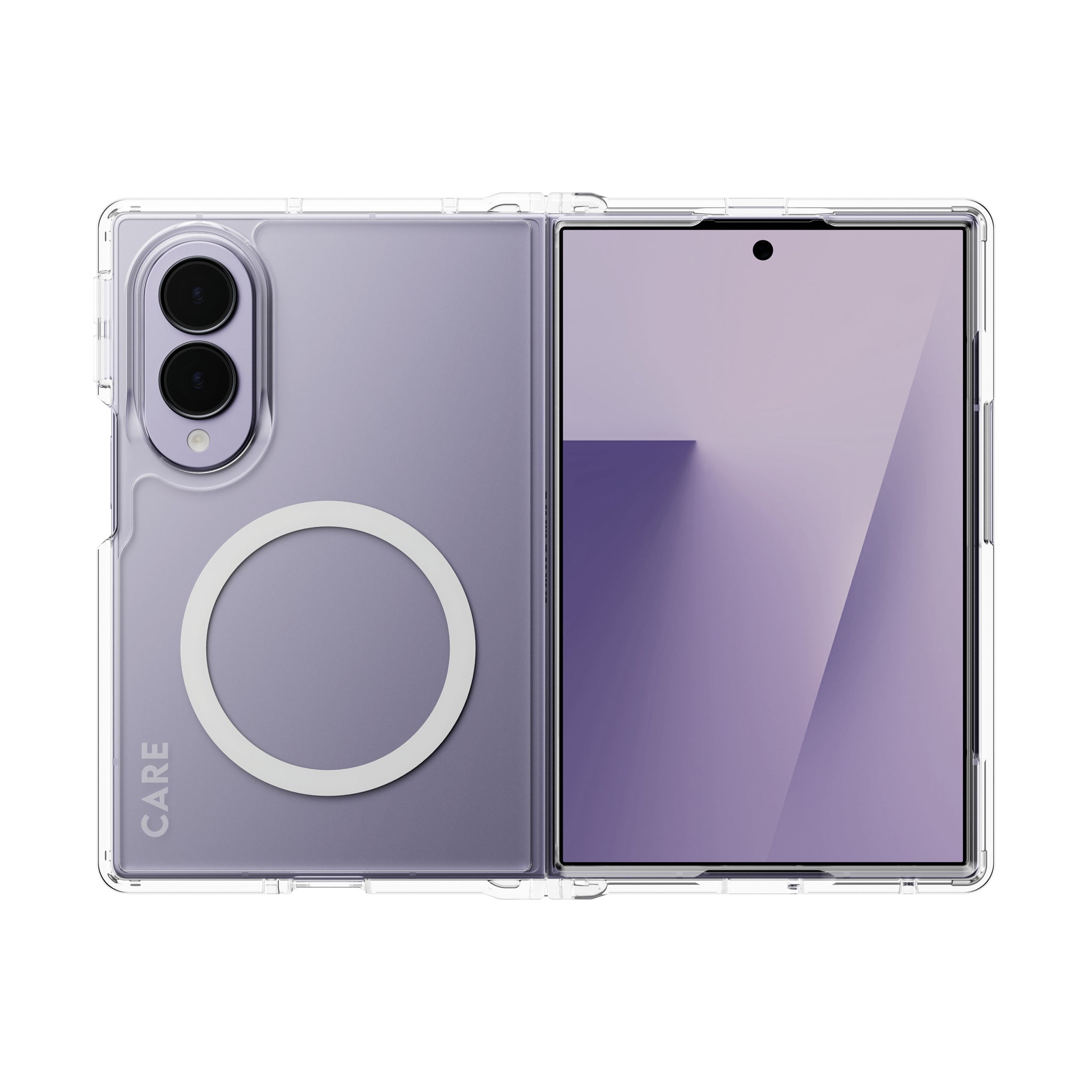 CARE™ by PanzerGlass® Urban Combat Case Transparent m. Hvid Qi Samsung new Fold7