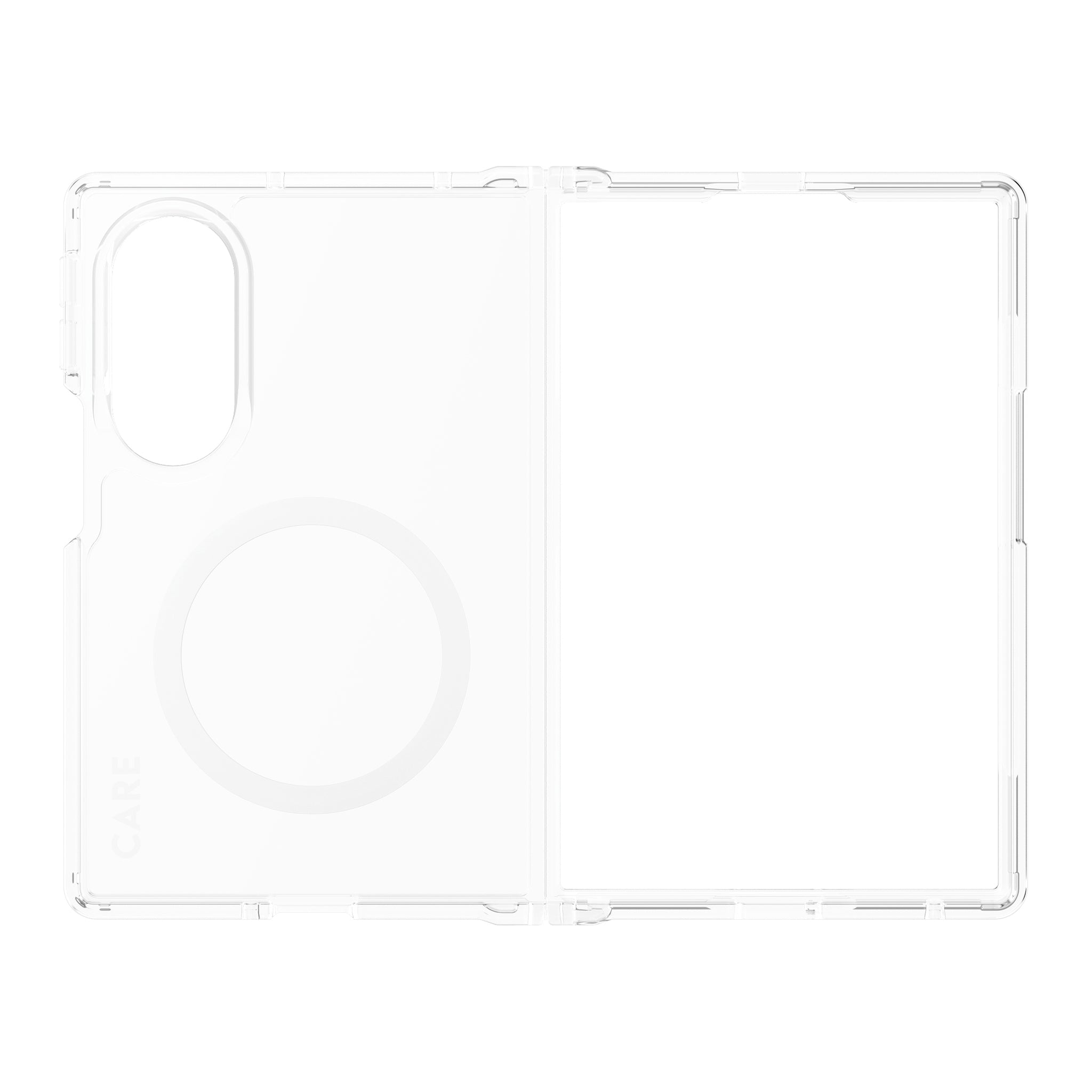 CARE™ by PanzerGlass® Urban Combat Case Transparent m. Hvid Qi Samsung new Fold7