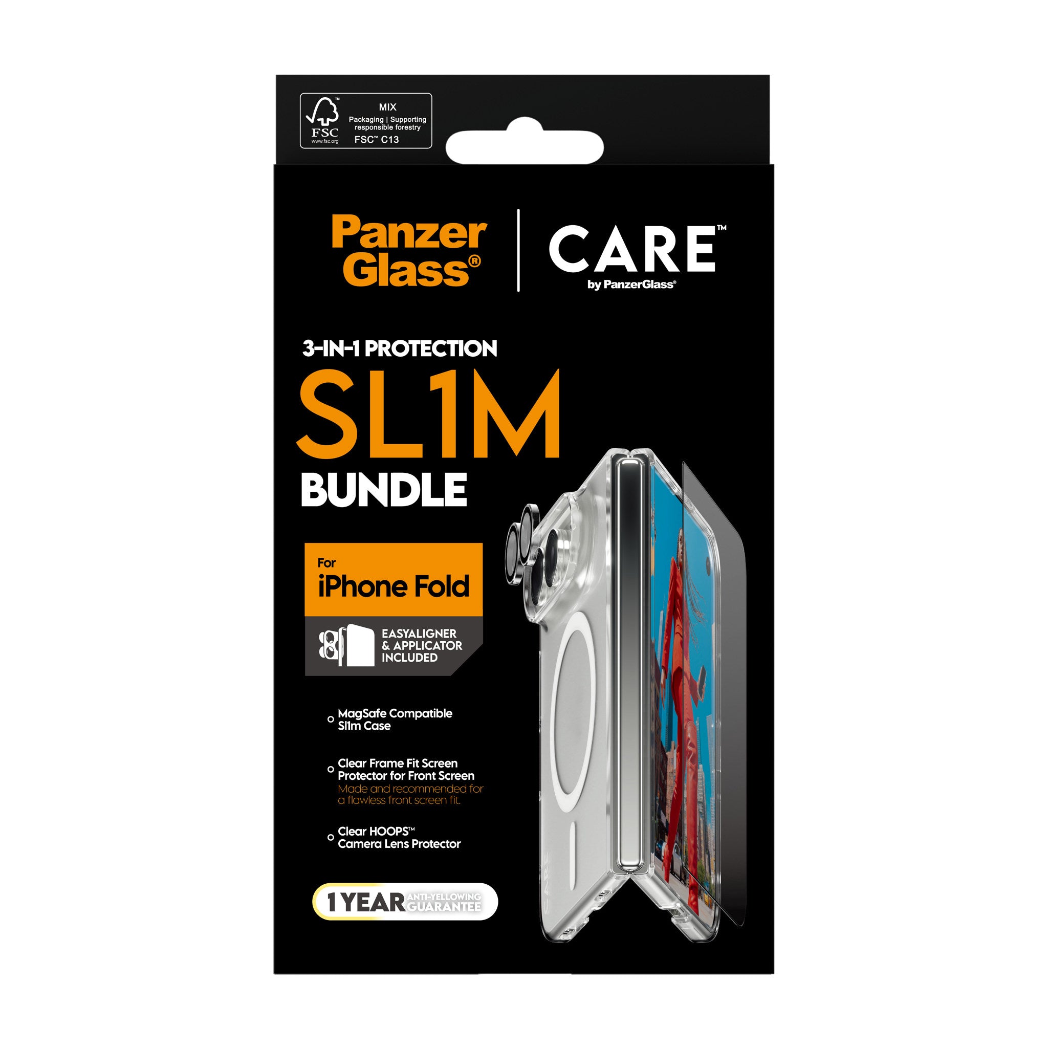 PanzerGlass® | CARE™ by PanzerGlass® 3-i-1 Flagship Pakke iPhone 2026 Fold