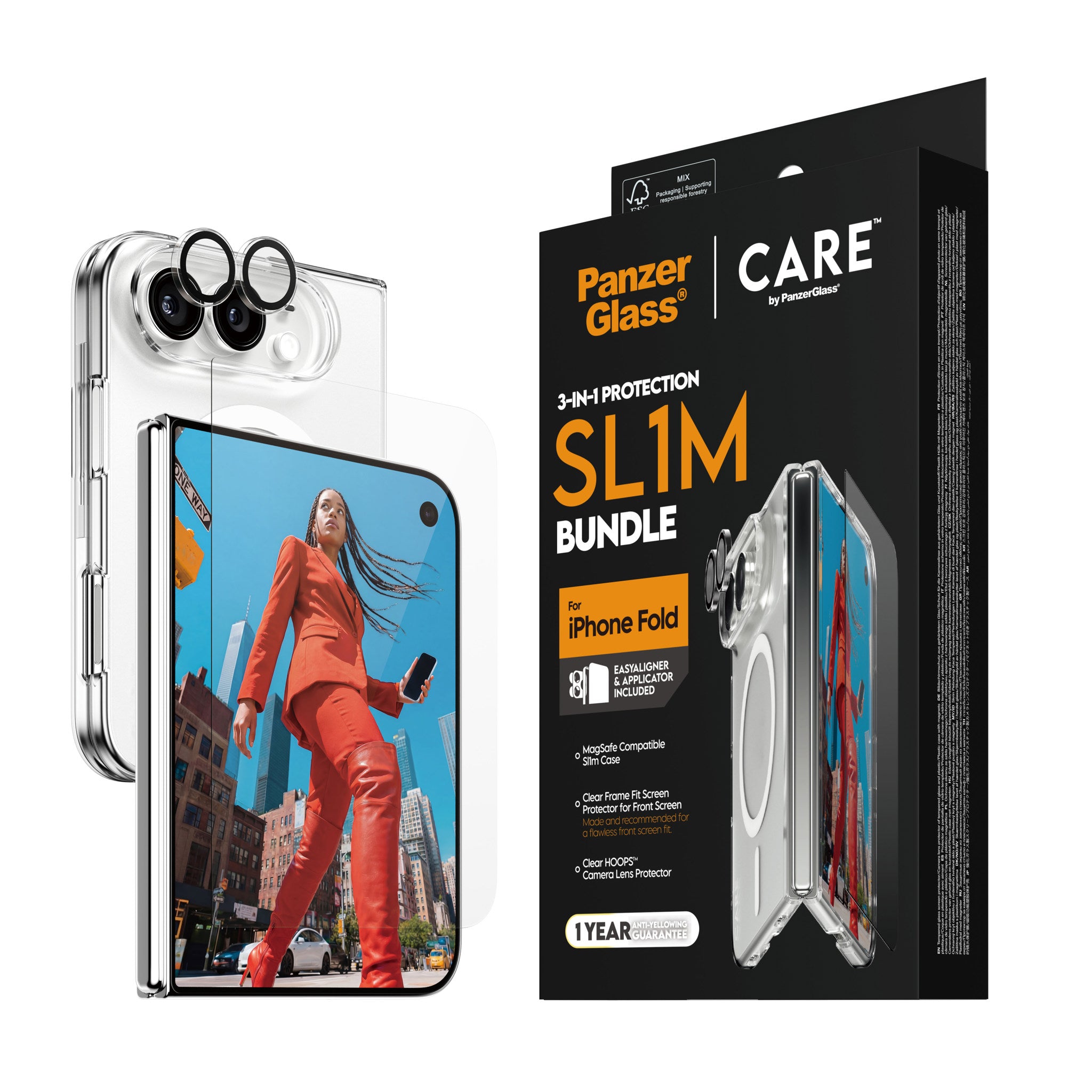 PanzerGlass® | CARE™ by PanzerGlass® 3-i-1 Flagship Pakke iPhone 2026 Fold