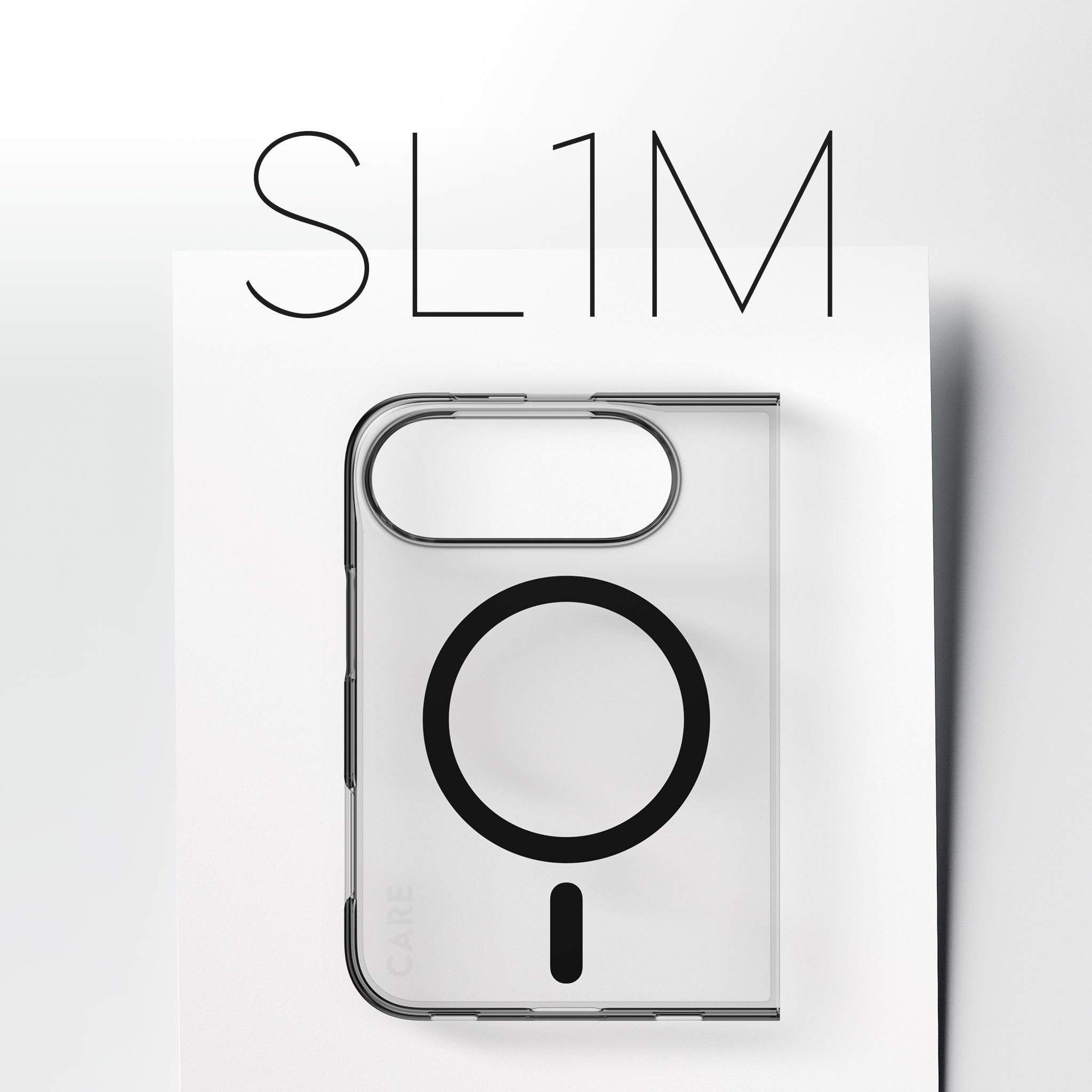 CARE™ by PanzerGlass® SL1M Case Smokey m. Sort MagSafe iPhone Duo