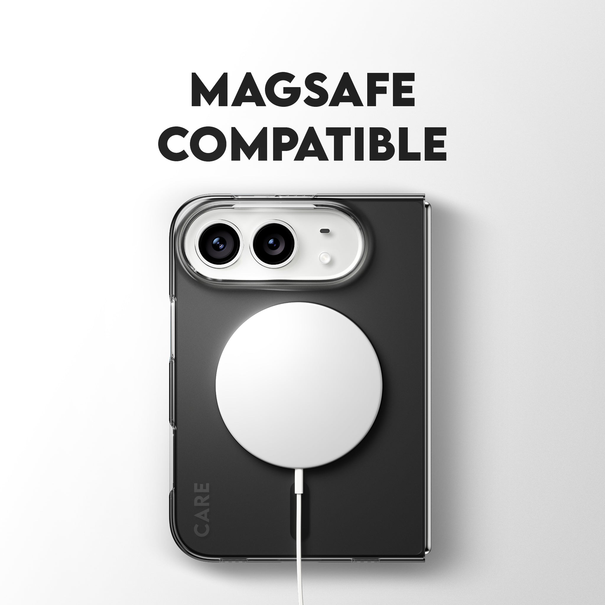 CARE™ by PanzerGlass® SL1M Case Smokey m. Sort MagSafe iPhone Duo