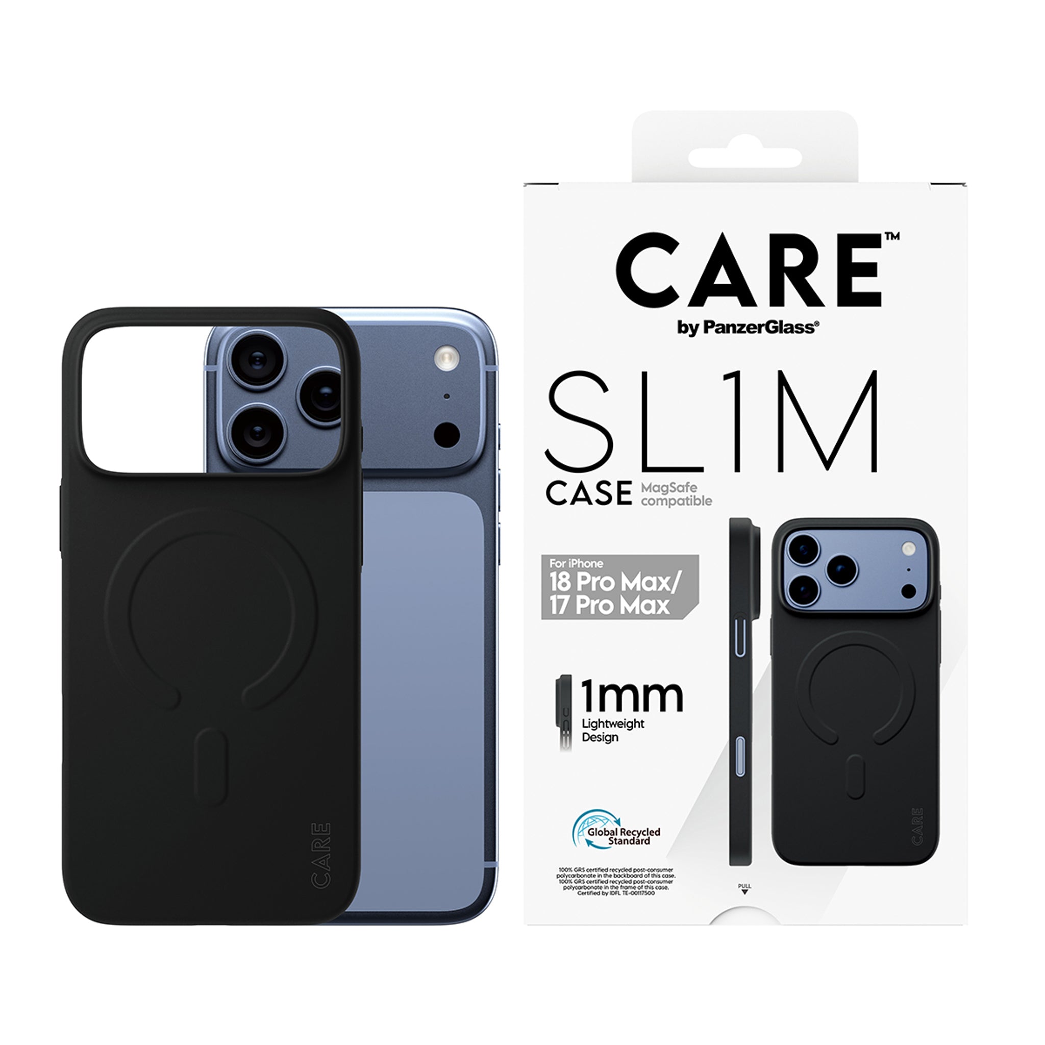 CARE™ by PanzerGlass® SL1M Case Sort m. MagSafe iPhone 18 Pro Max | 17 Pro Max