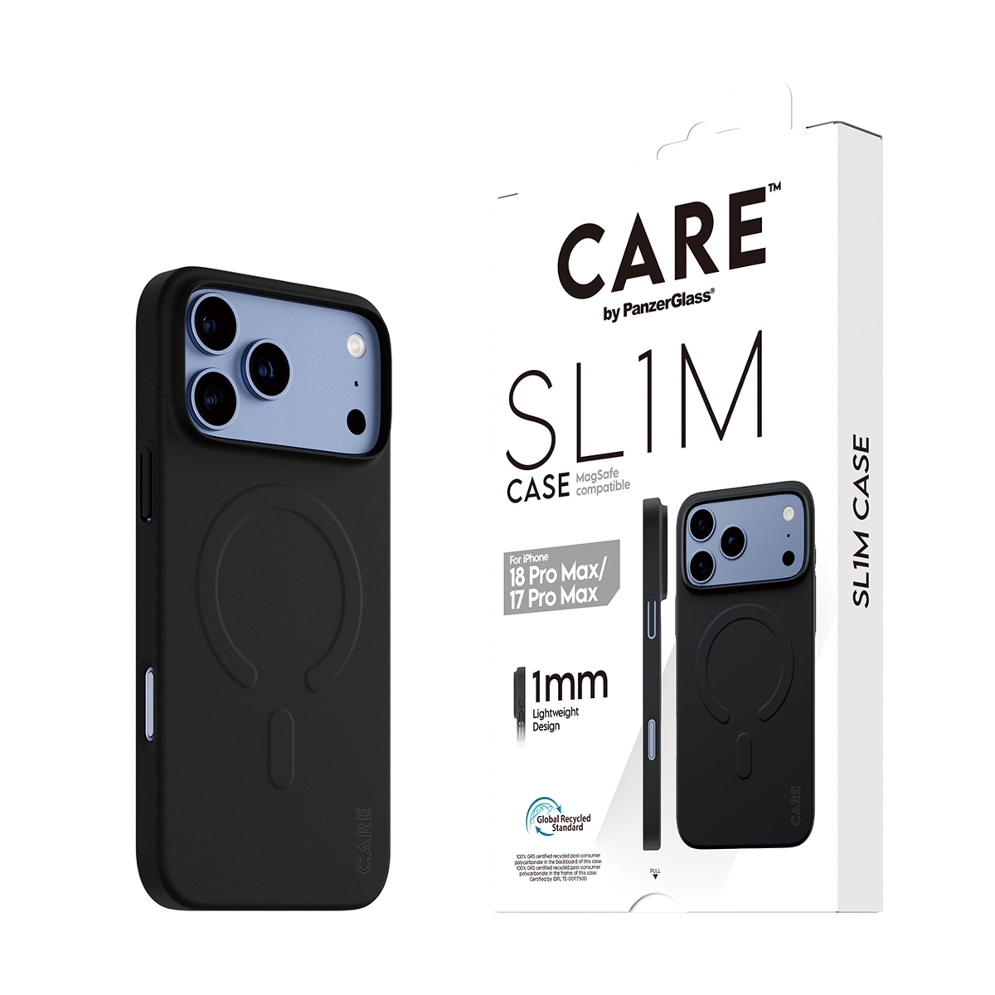 CARE™ by PanzerGlass® SL1M Case Sort m. MagSafe iPhone 18 Pro Max | 17 Pro Max
