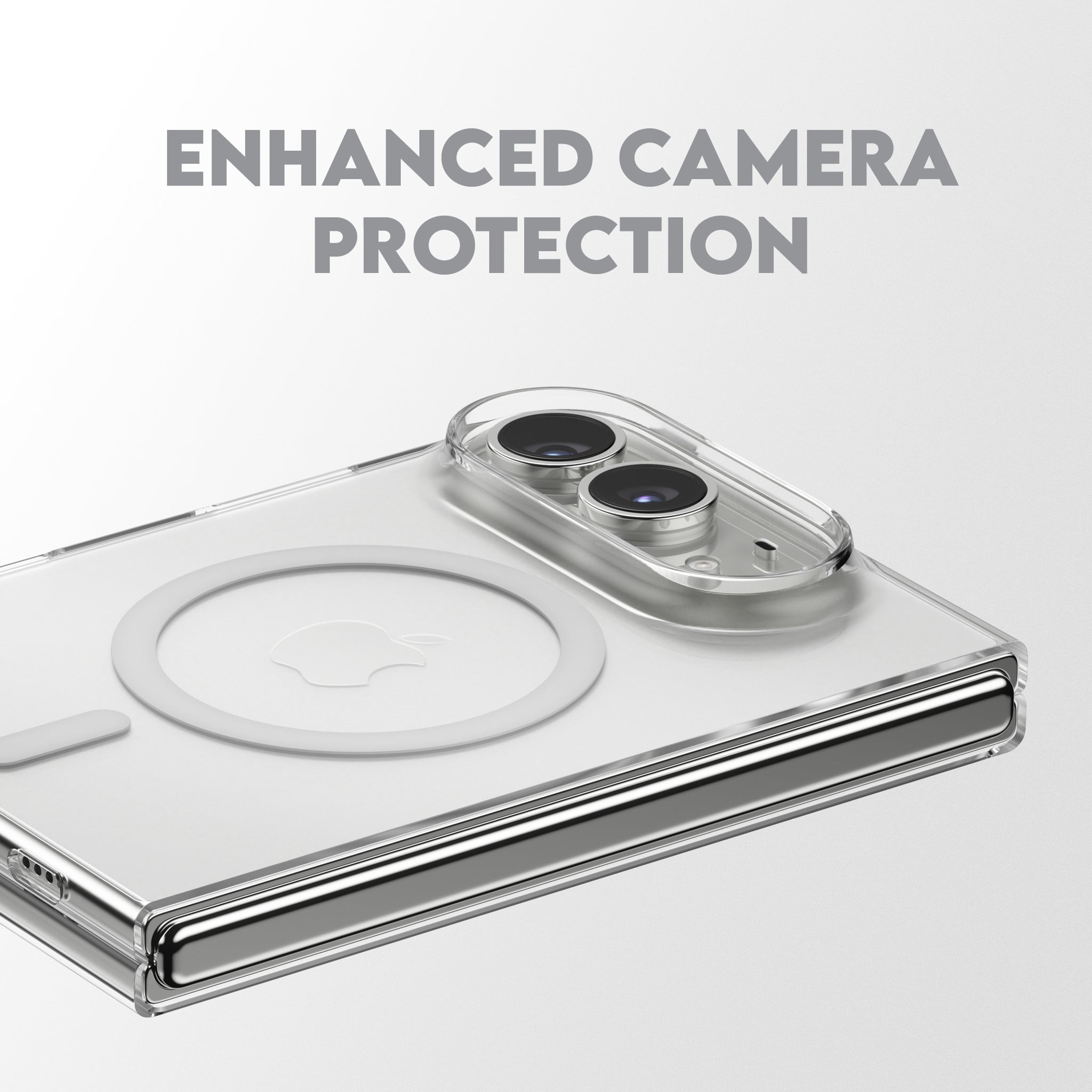 CARE™ by PanzerGlass® SL1M Case Transparent m. Hvid MagSafe iPhone Duo