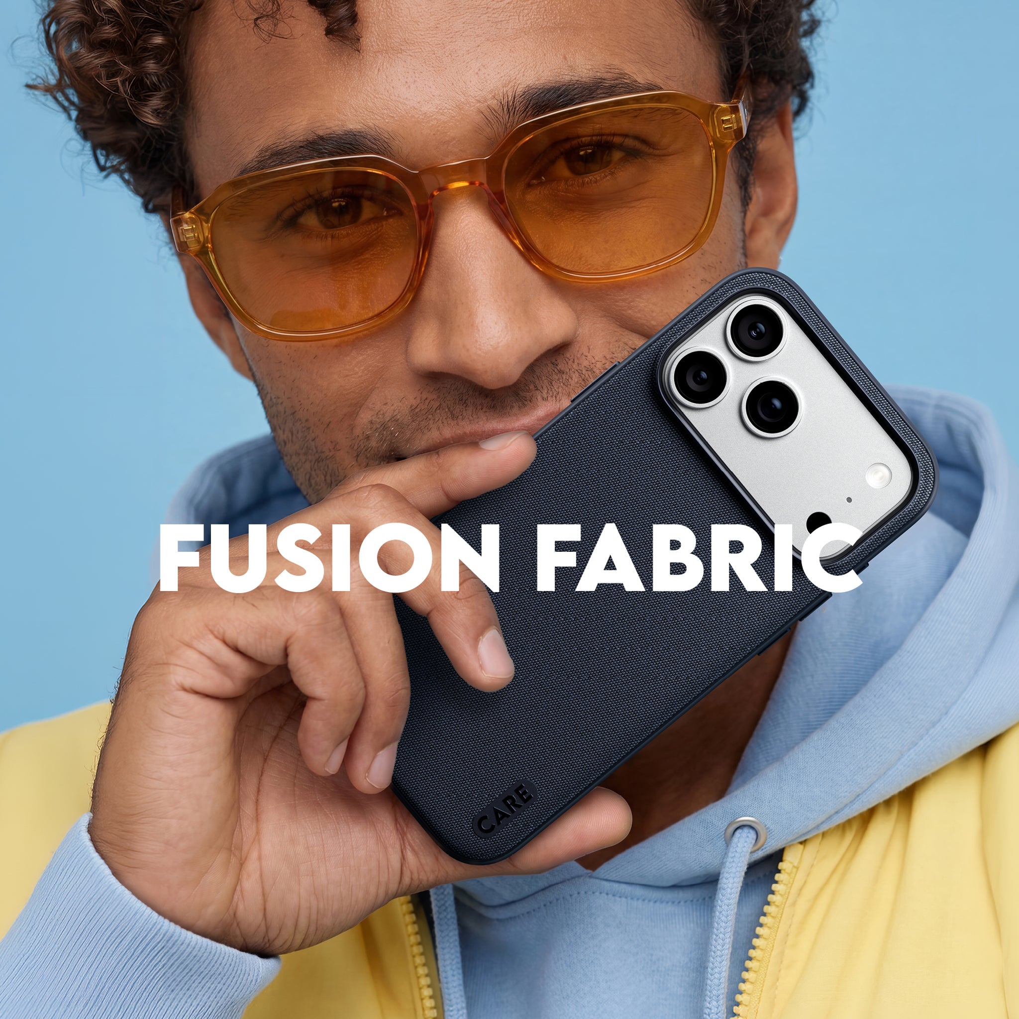 CARE™ by PanzerGlass® Fusion Fabric Case Blå m. MagSafe iPhone 18 Pro Max | 17 Pro Max