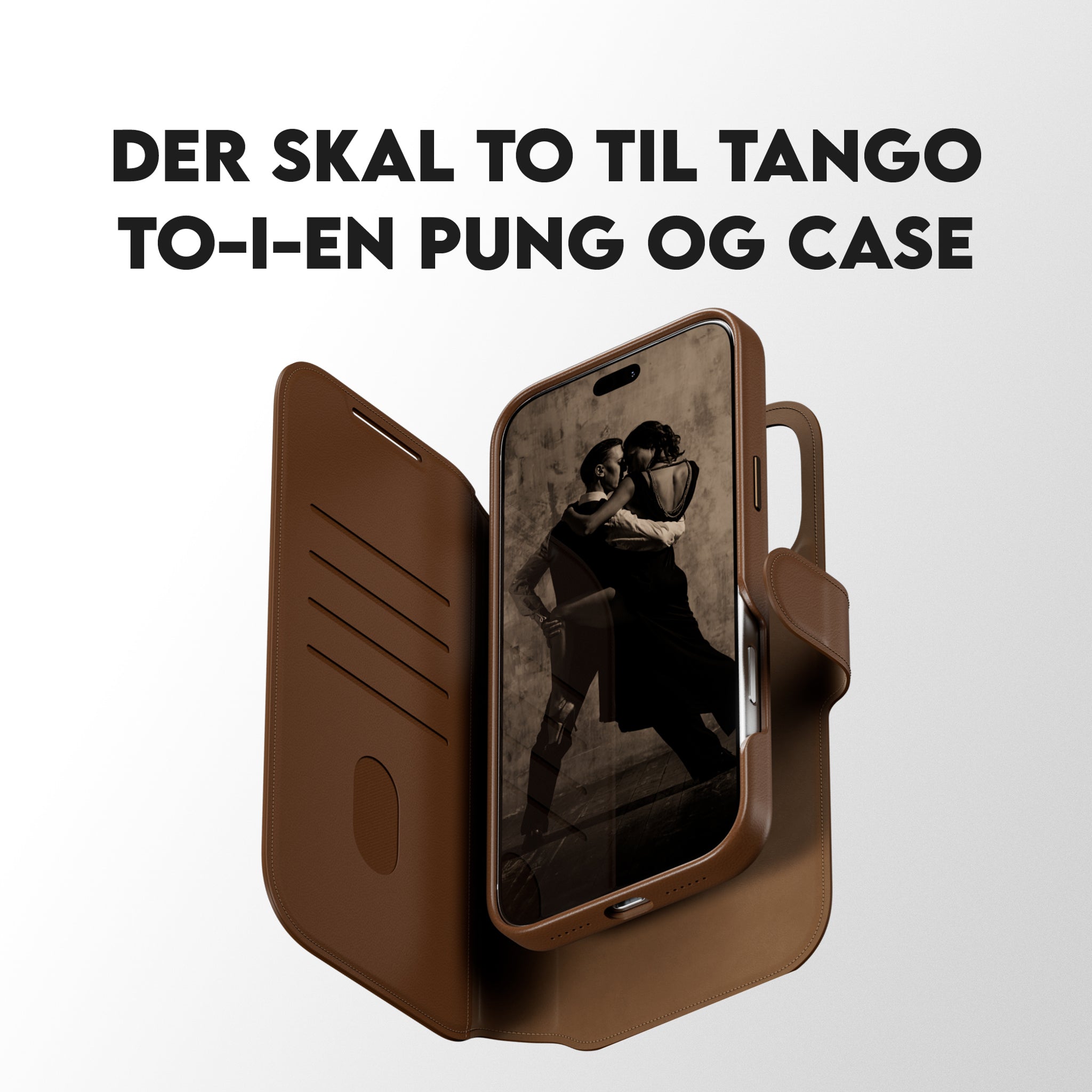 CARE™ by PanzerGlass® Tango 2-i-1 Wallet Case Brun m. MagSafe iPhone 18 Pro Max | 17 Pro Max