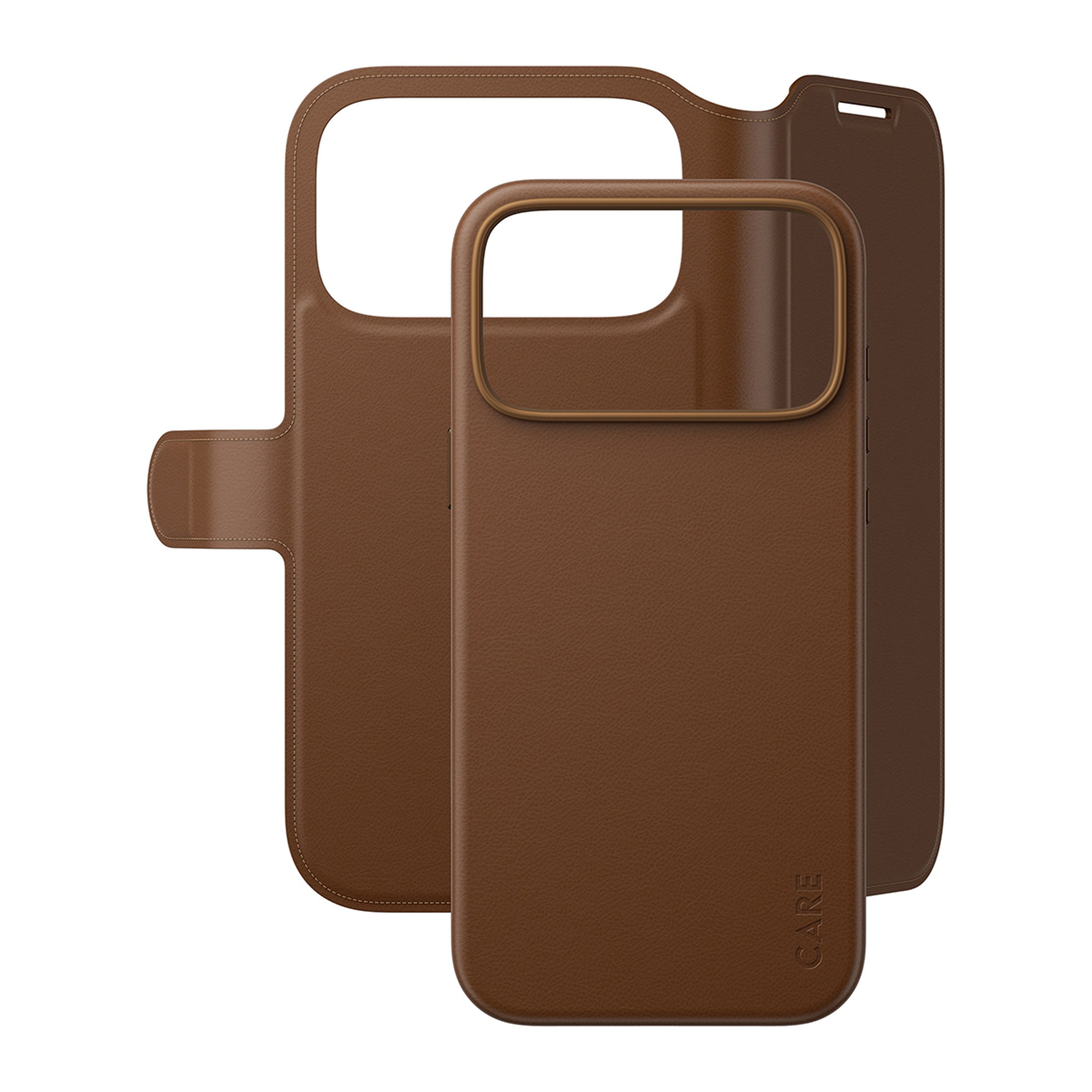 CARE™ by PanzerGlass® Tango 2-i-1 Wallet Case Brun m. MagSafe iPhone 18 Pro Max | 17 Pro Max