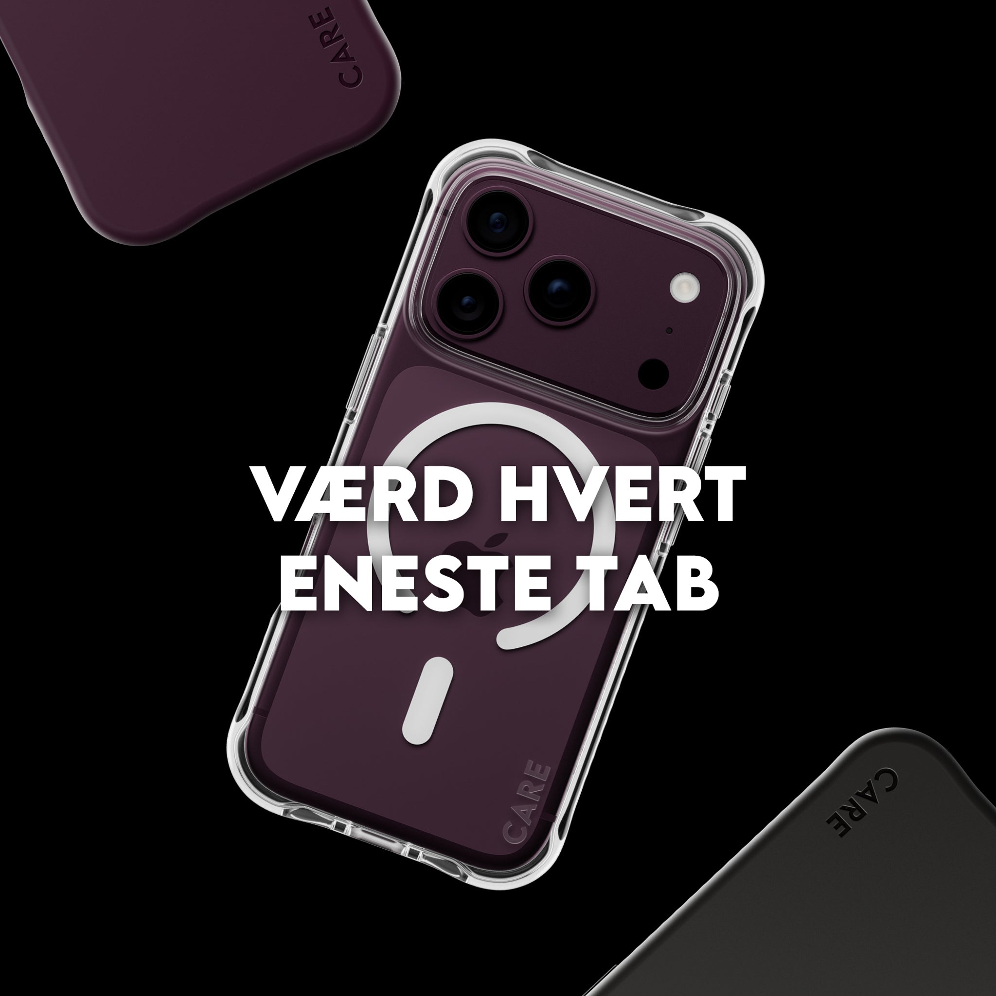 CARE™ by PanzerGlass® Samba Case Transparent m. Hvid MagSafe iPhone 18 Pro | 17 Pro