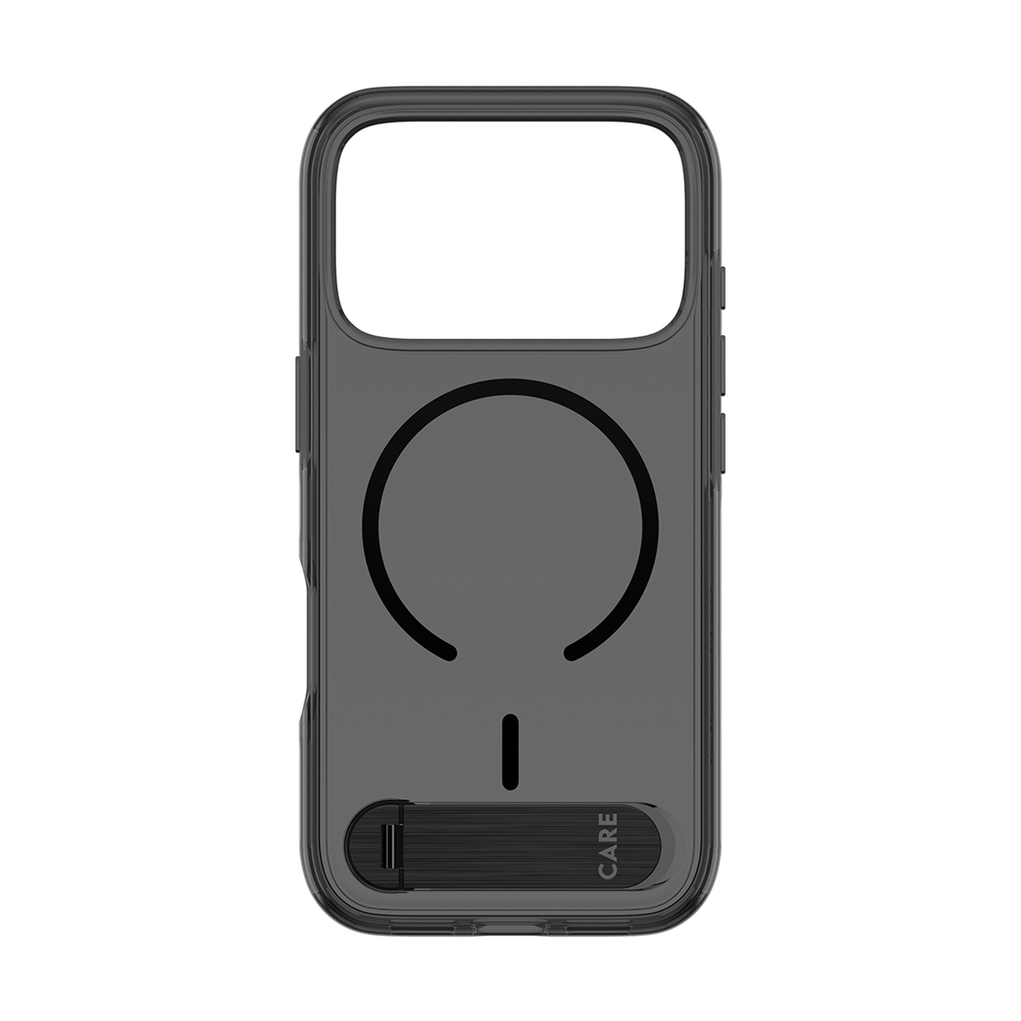 CARE™ by PanzerGlass® Kickstand Case Smokey Case m. Sort MagSafe iPhone 18 Pro | 17 Pro