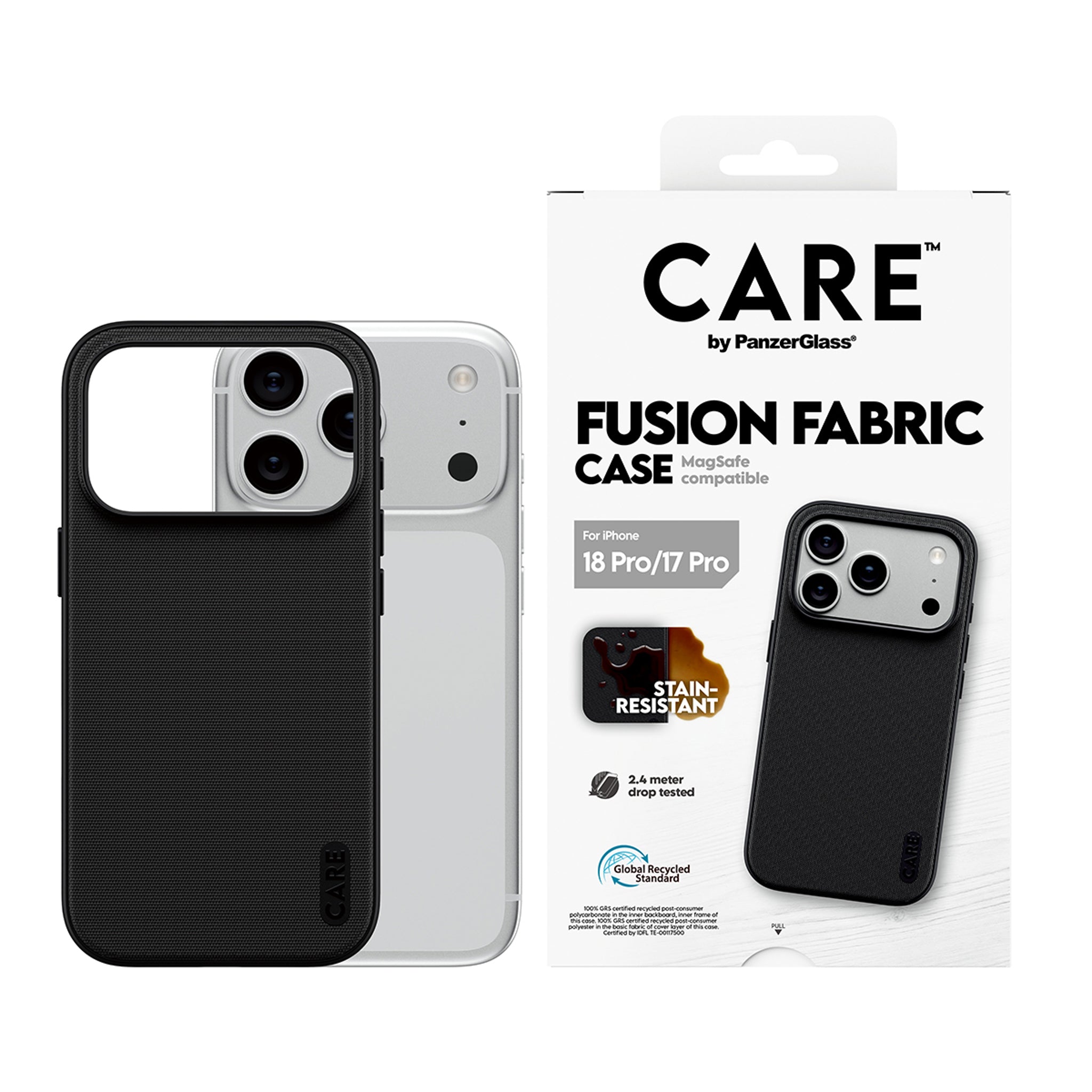 CARE™ by PanzerGlass® Fusion Fabric Case Sort m. MagSafe iPhone 18 Pro | 17 Pro