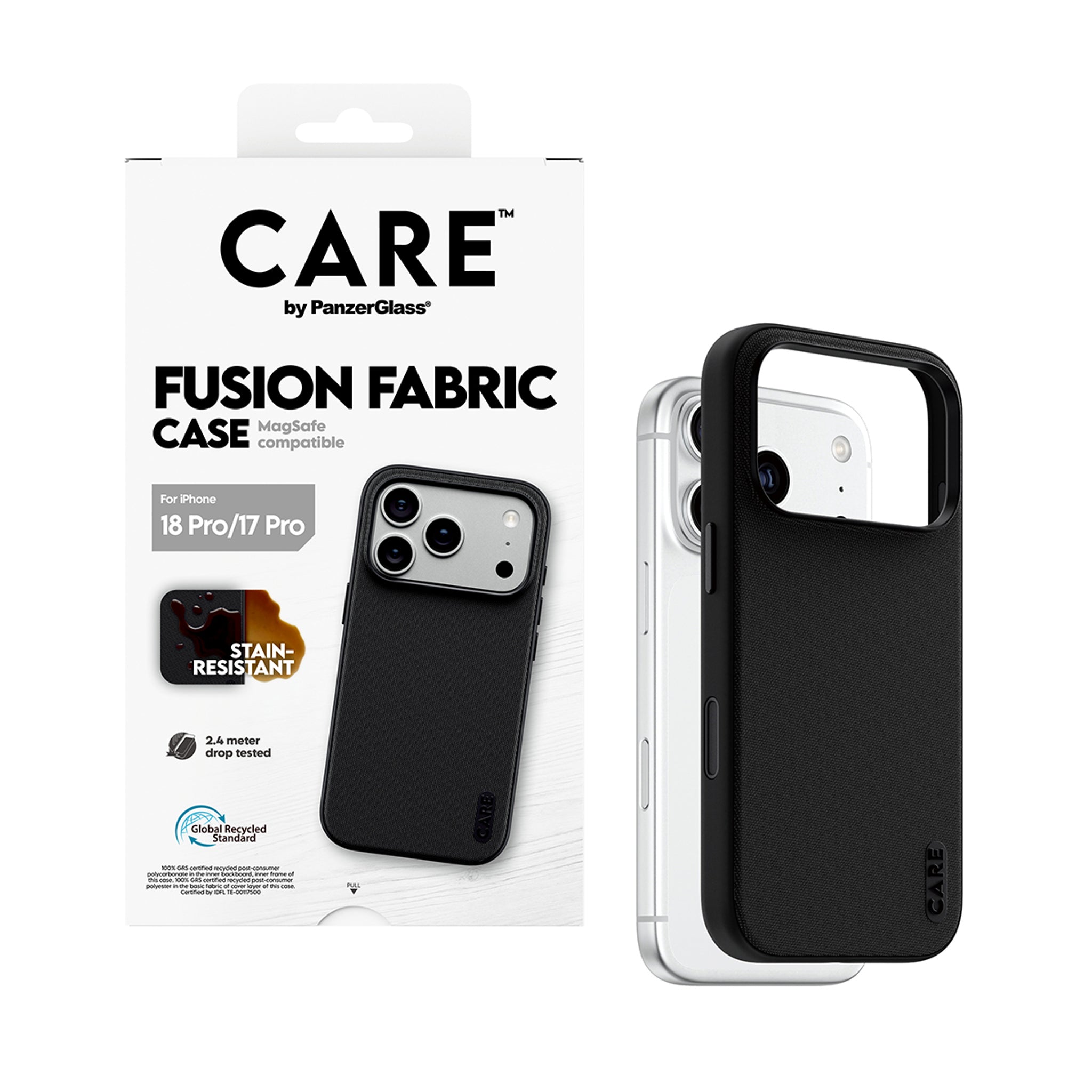CARE™ by PanzerGlass® Fusion Fabric Case Sort m. MagSafe iPhone 18 Pro | 17 Pro