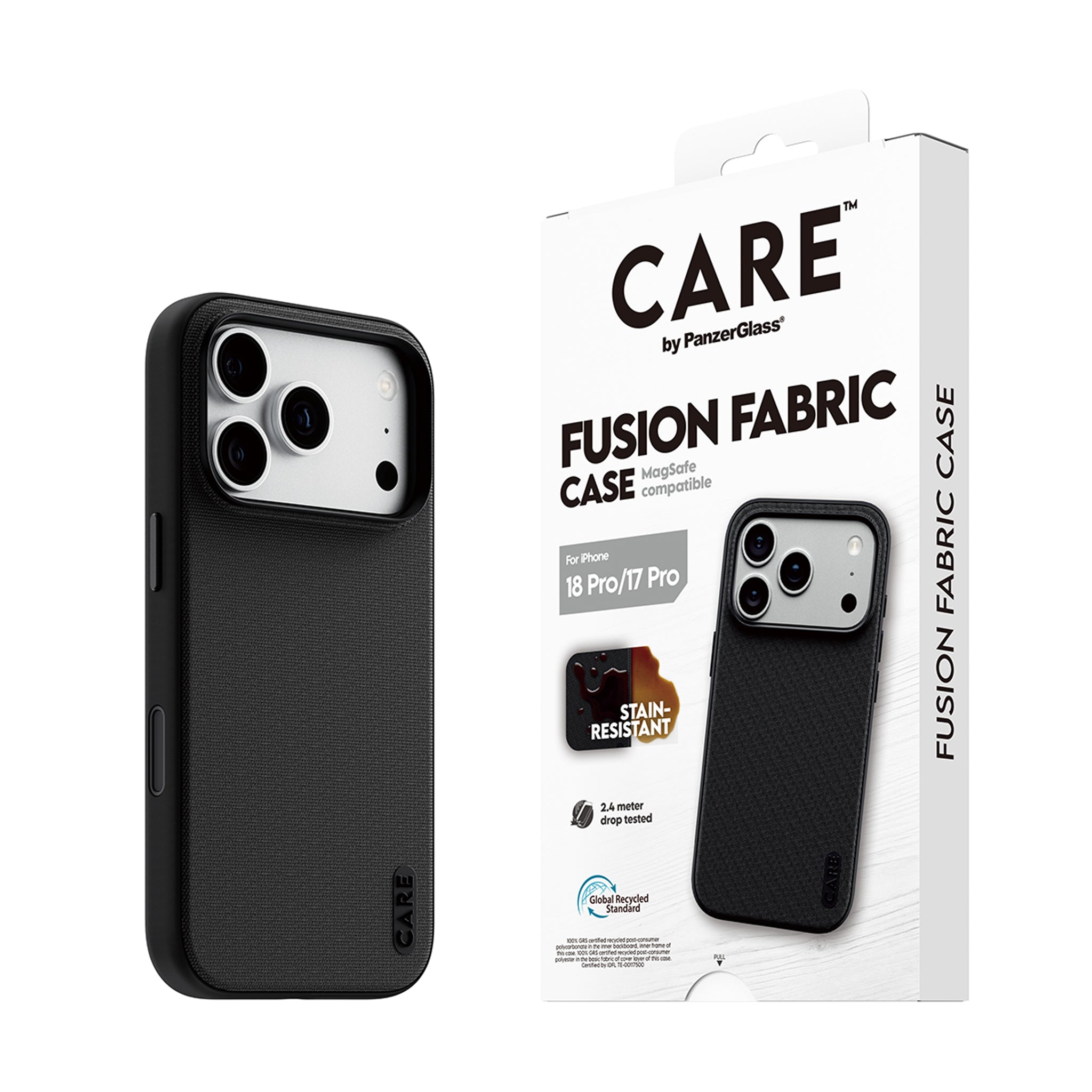 CARE™ by PanzerGlass® Fusion Fabric Case Sort m. MagSafe iPhone 18 Pro | 17 Pro