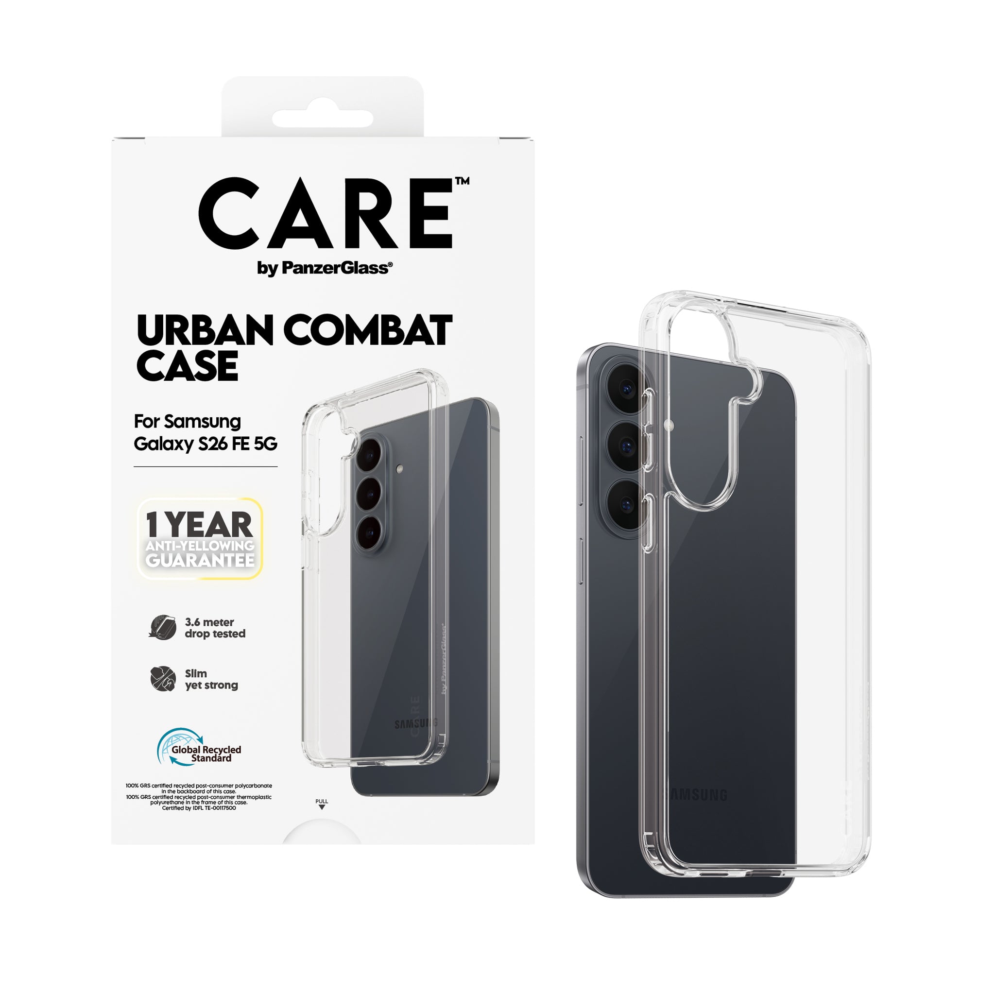 CARE™ by PanzerGlass® Urban Combat Case Transparent Samsung Galaxy S26 FE 5G