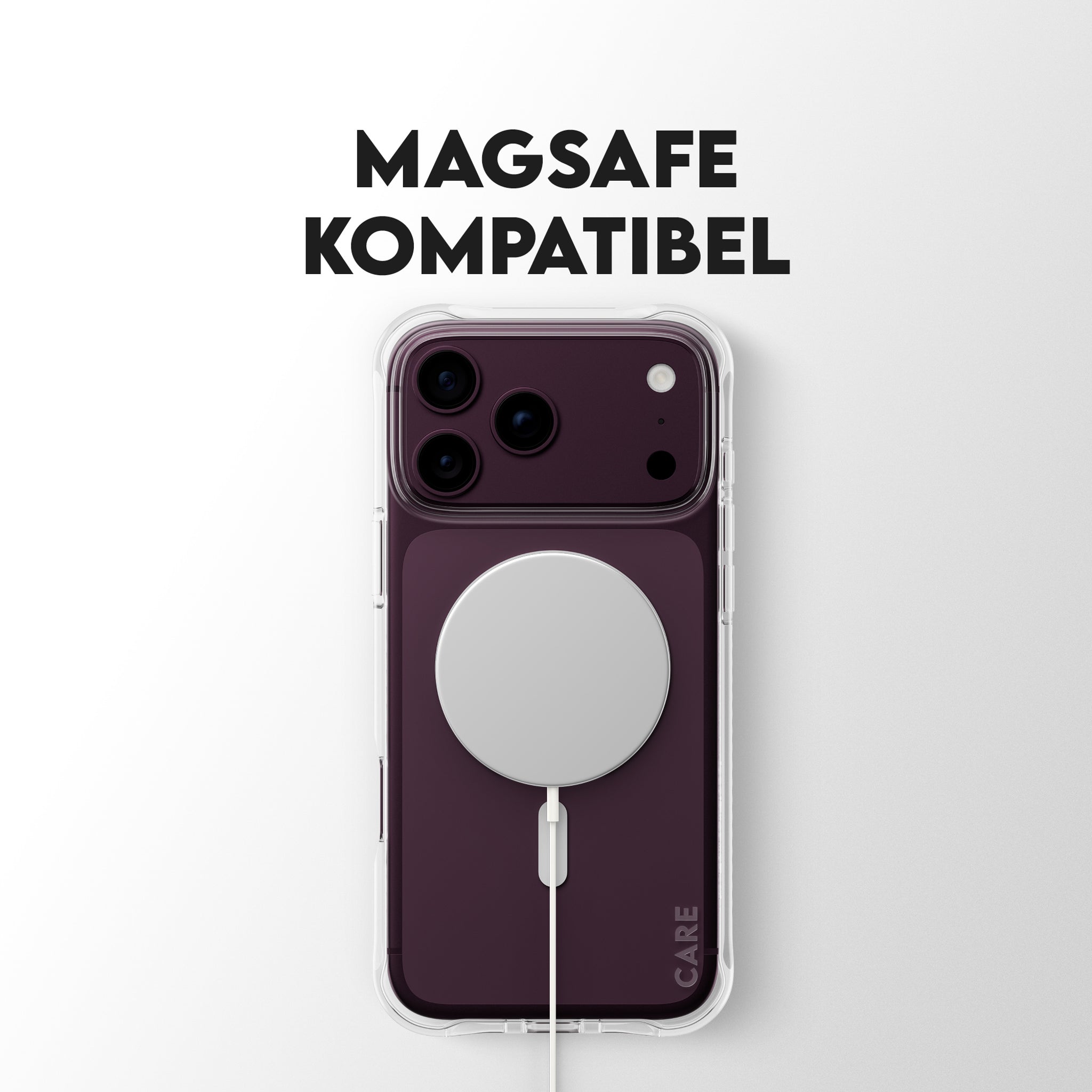CARE™ by PanzerGlass® Samba Case Transparent m. Hvid MagSafe iPhone 18 Pro Max | 17 Pro Max