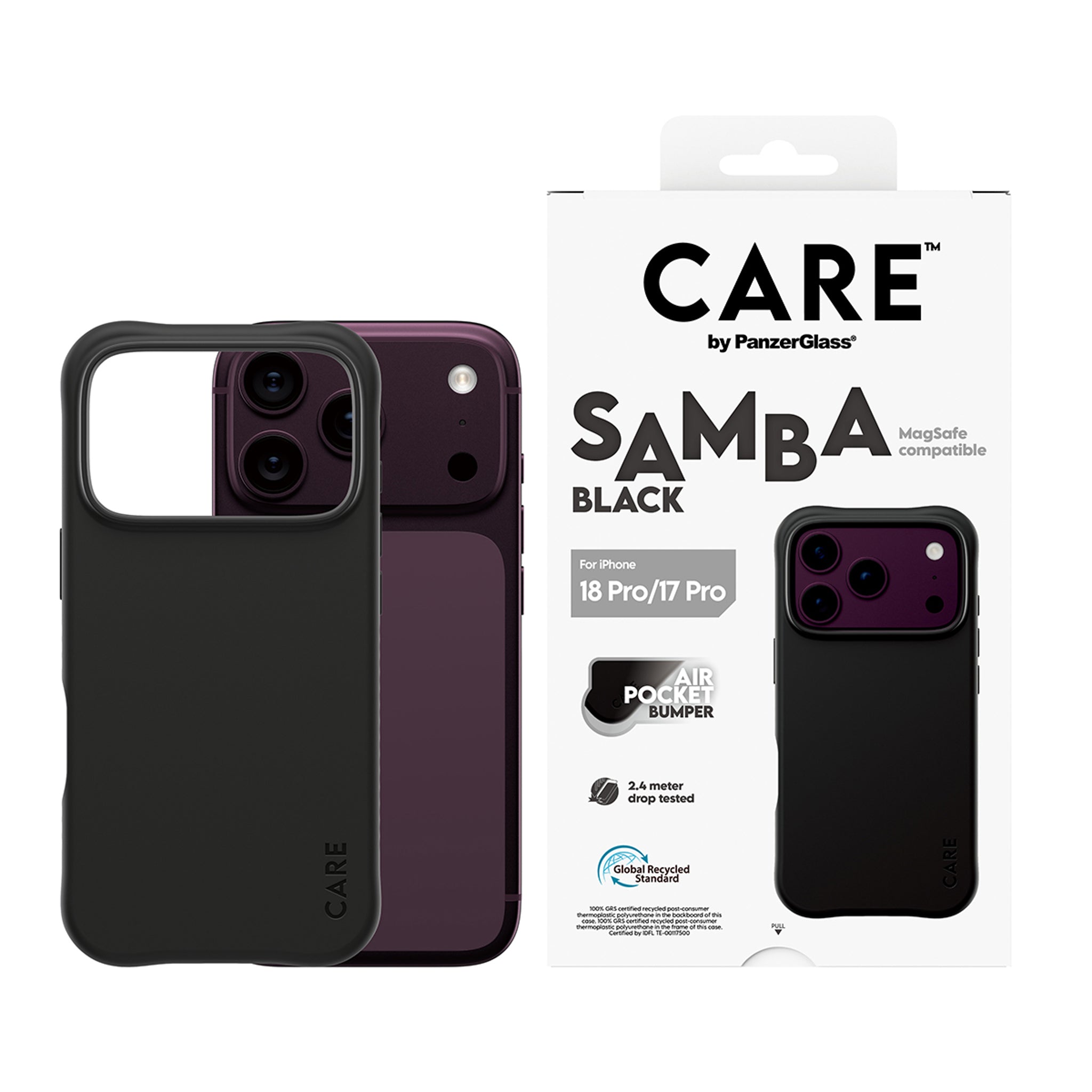 CARE™ by PanzerGlass® Samba Case Sort m. MagSafe iPhone 18 Pro | 17 Pro