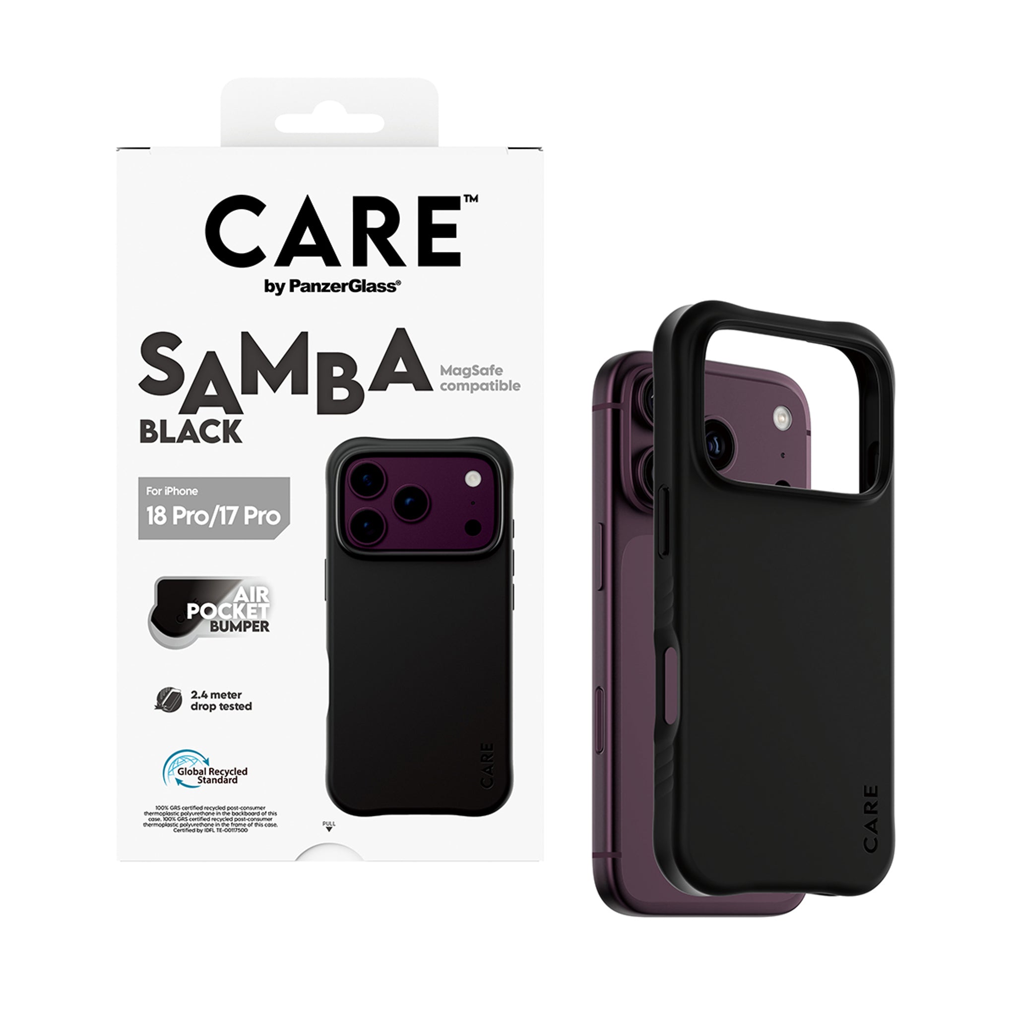 CARE™ by PanzerGlass® Samba Case Sort m. MagSafe iPhone 18 Pro | 17 Pro