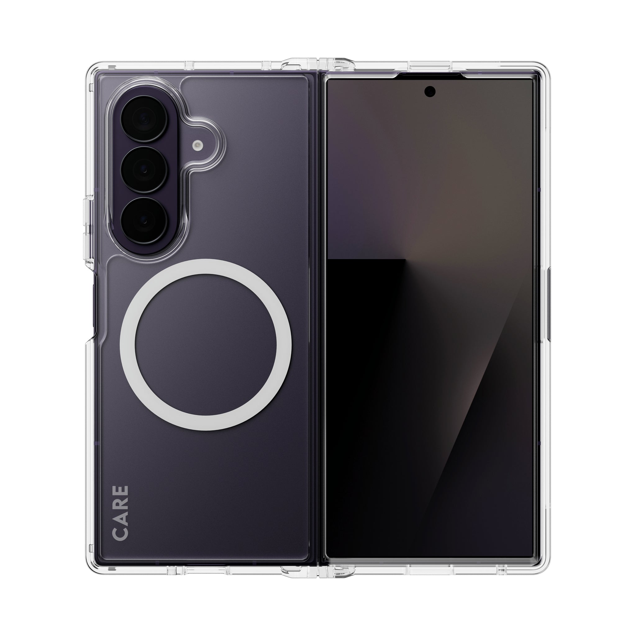 CARE™ by PanzerGlass® Urban Combat Case Transparent m. Hvid Qi Samsung Galaxy new Fold7 Ultra | Fold7 