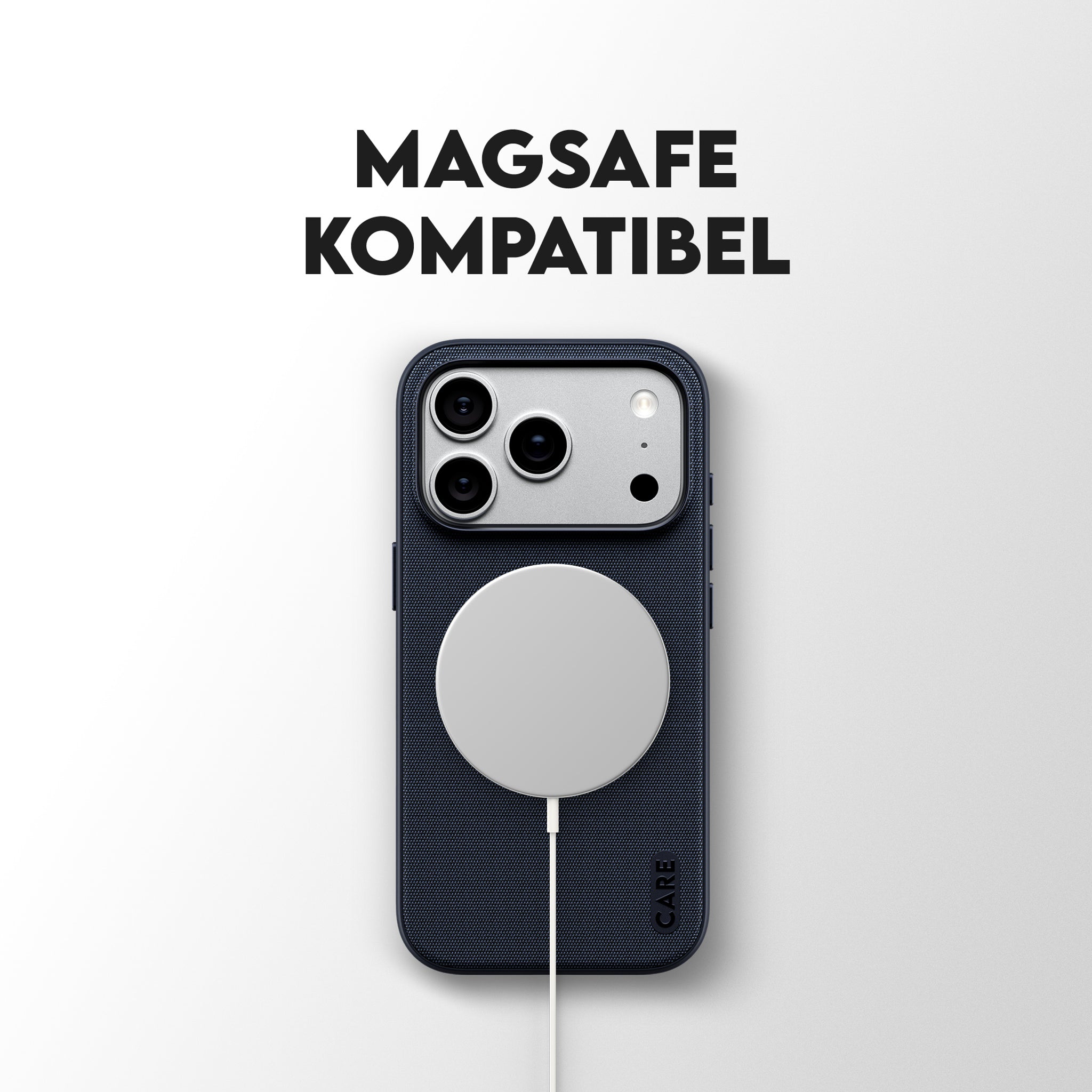 CARE™ by PanzerGlass® Fusion Fabric Case Blå m. MagSafe iPhone 18 Pro | 17 Pro