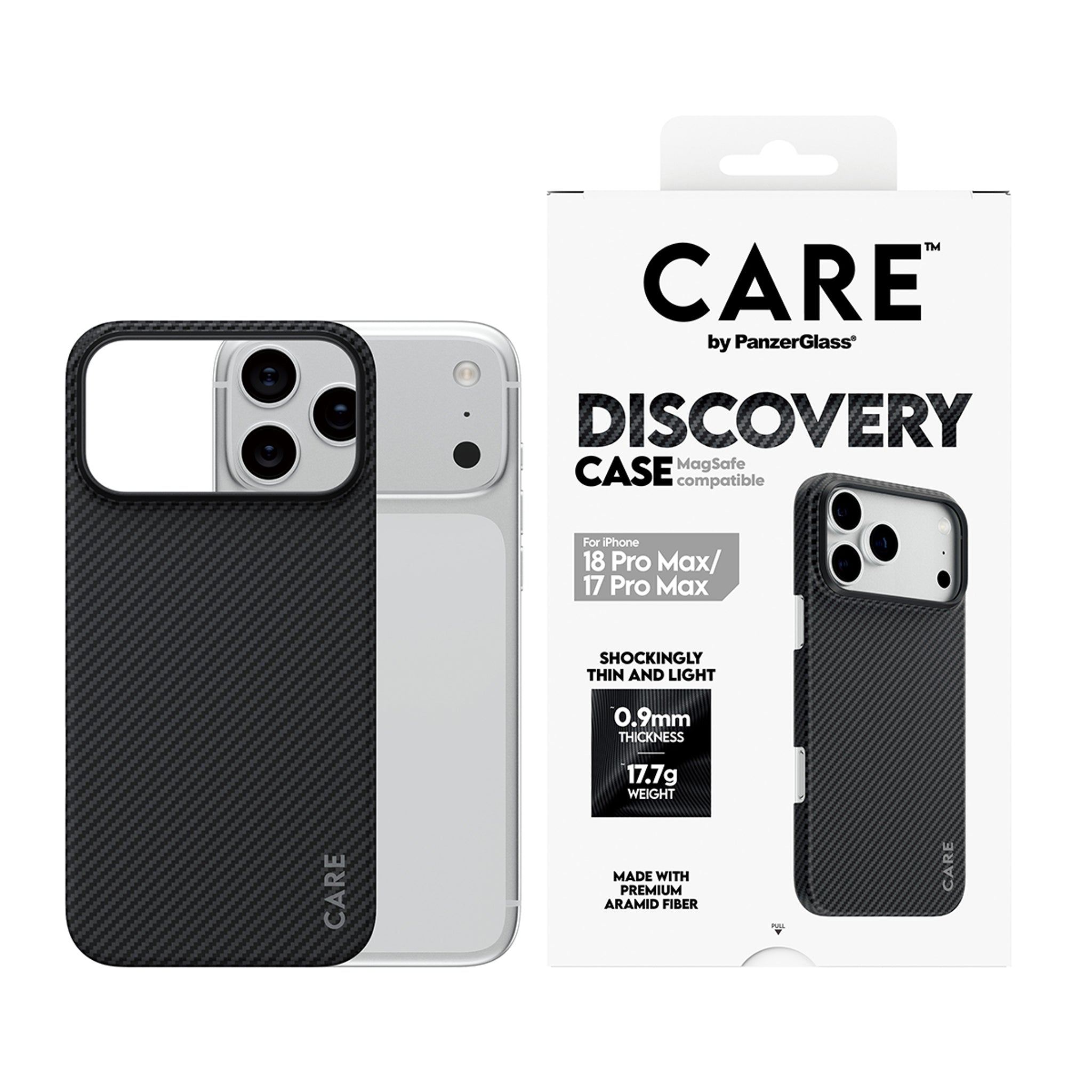 CARE™ by PanzerGlass® Discovery Case Sort & Grå m. MagSafe iPhone 18 Pro Max | 17 Pro Max