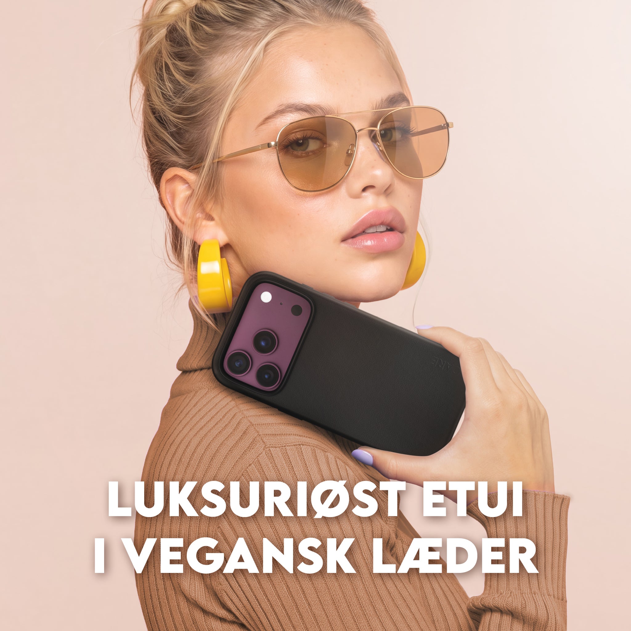 CARE™ by PanzerGlass® Solo Vegan Leather Case Sort m. MagSafe iPhone 18 Pro | 17 Pro
