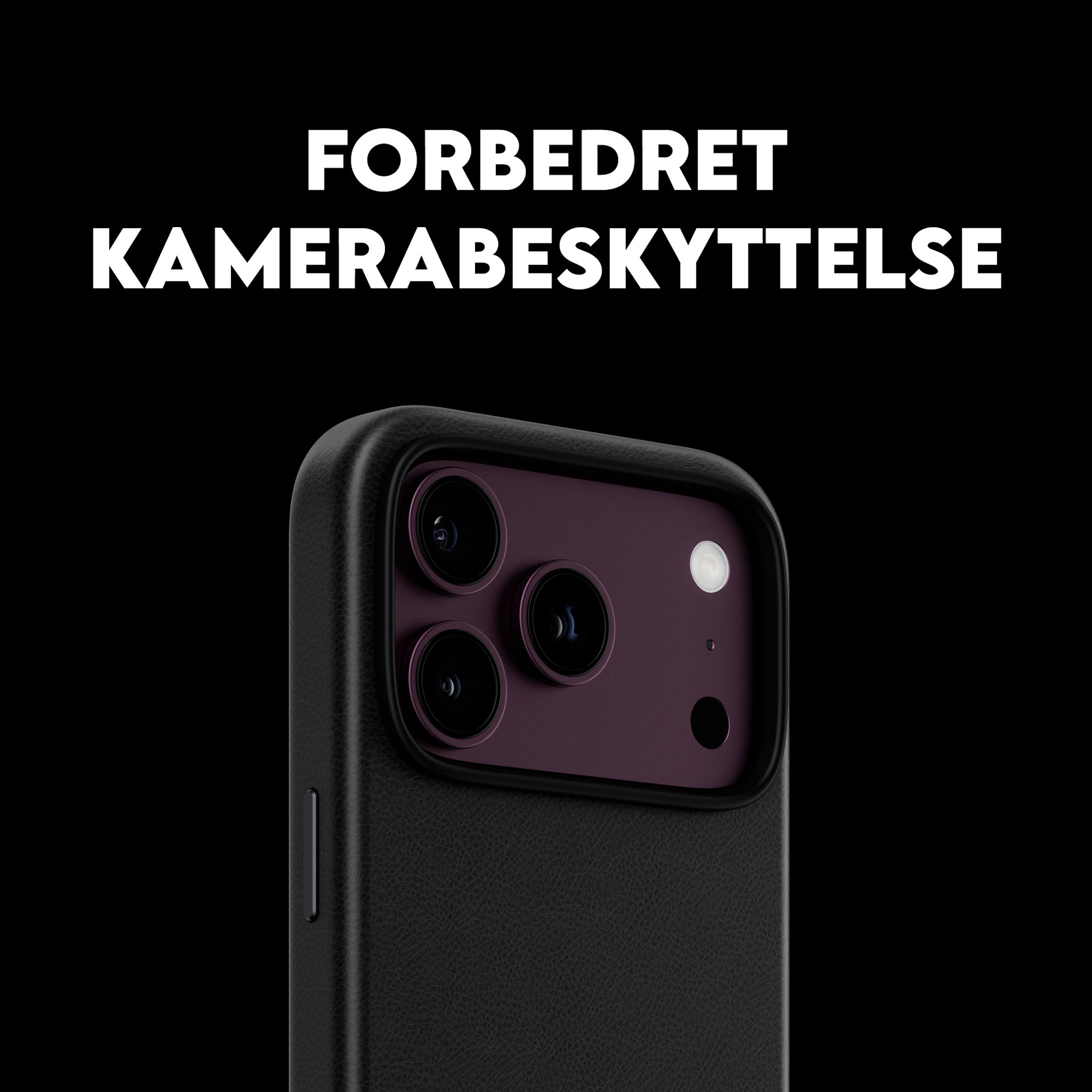 CARE™ by PanzerGlass® Solo Vegan Leather Case Sort m. MagSafe iPhone 18 Pro | 17 Pro