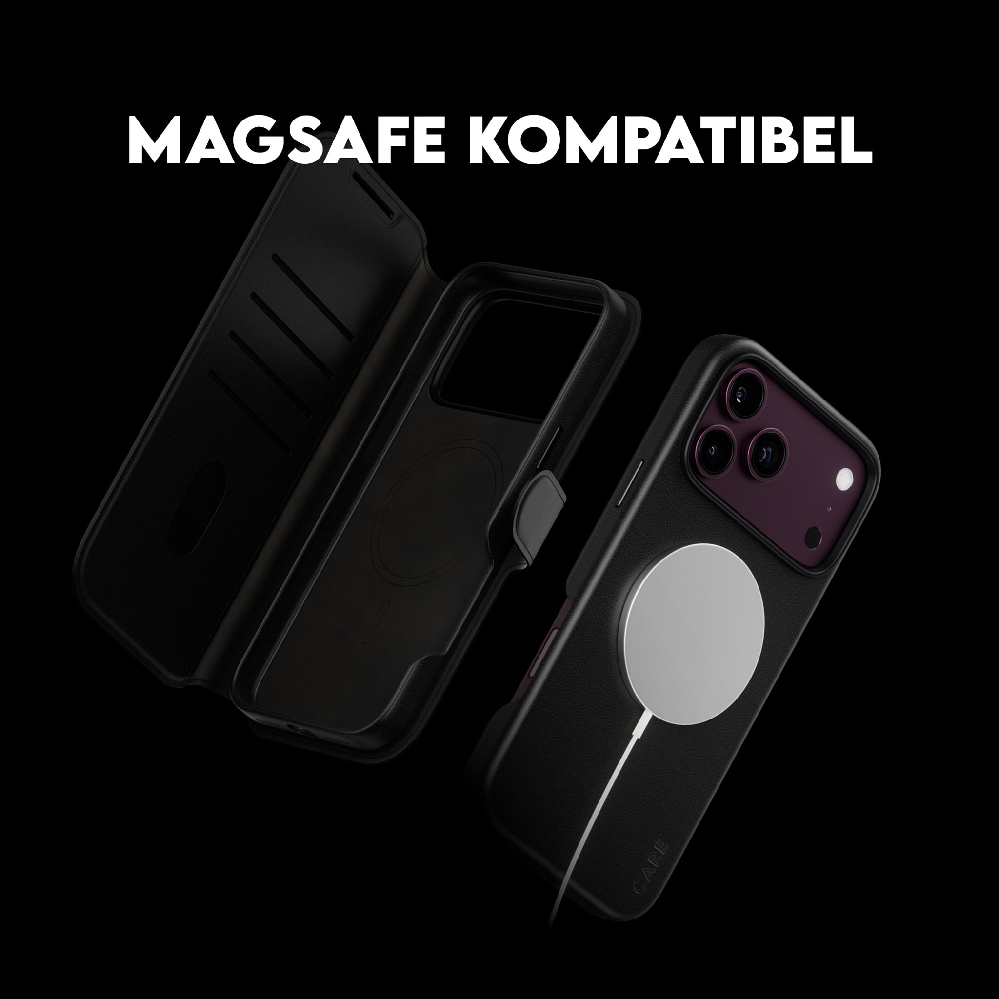 CARE™ by PanzerGlass® Tango 2-i-1 Wallet Case Sort m. MagSafe iPhone 18 Pro Max | 17 Pro Max