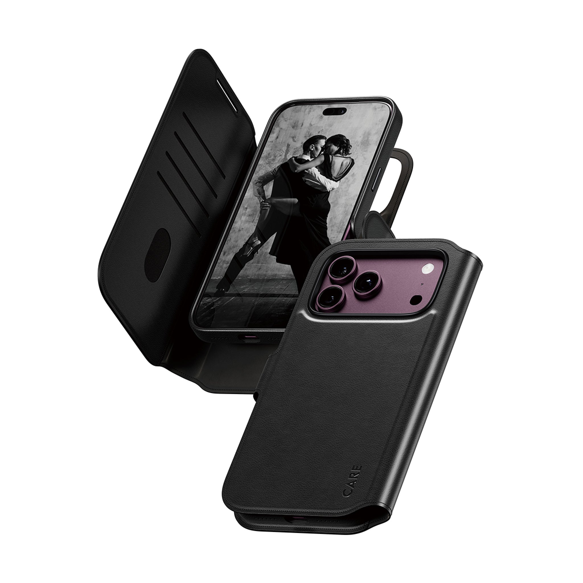 CARE™ by PanzerGlass® Tango 2-i-1 Wallet Case Sort m. MagSafe iPhone 18 Pro Max | 17 Pro Max