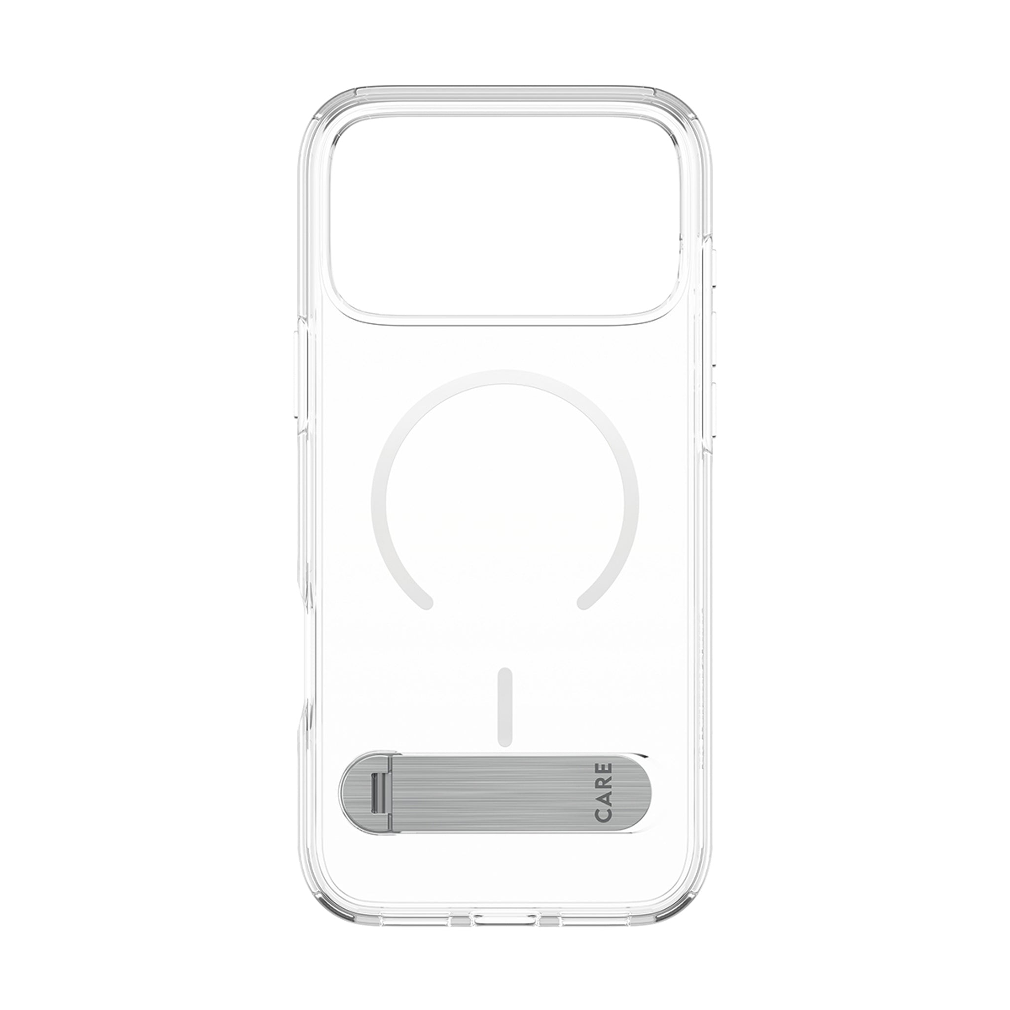 CARE™ by PanzerGlass® Kickstand Case Transparent m. Hvid MagSafe iPhone 18 Pro Max | 17 Pro Max