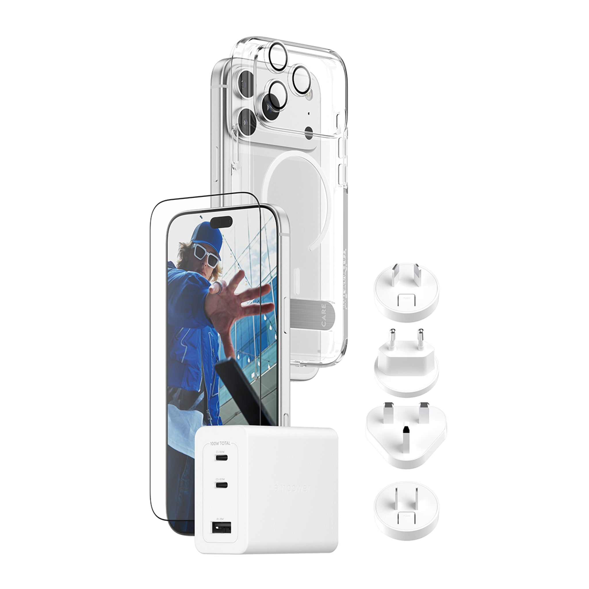 CARE™ by PanzerGlass® 4-i-1 Travel Pakke iPhone 18 Pro Max