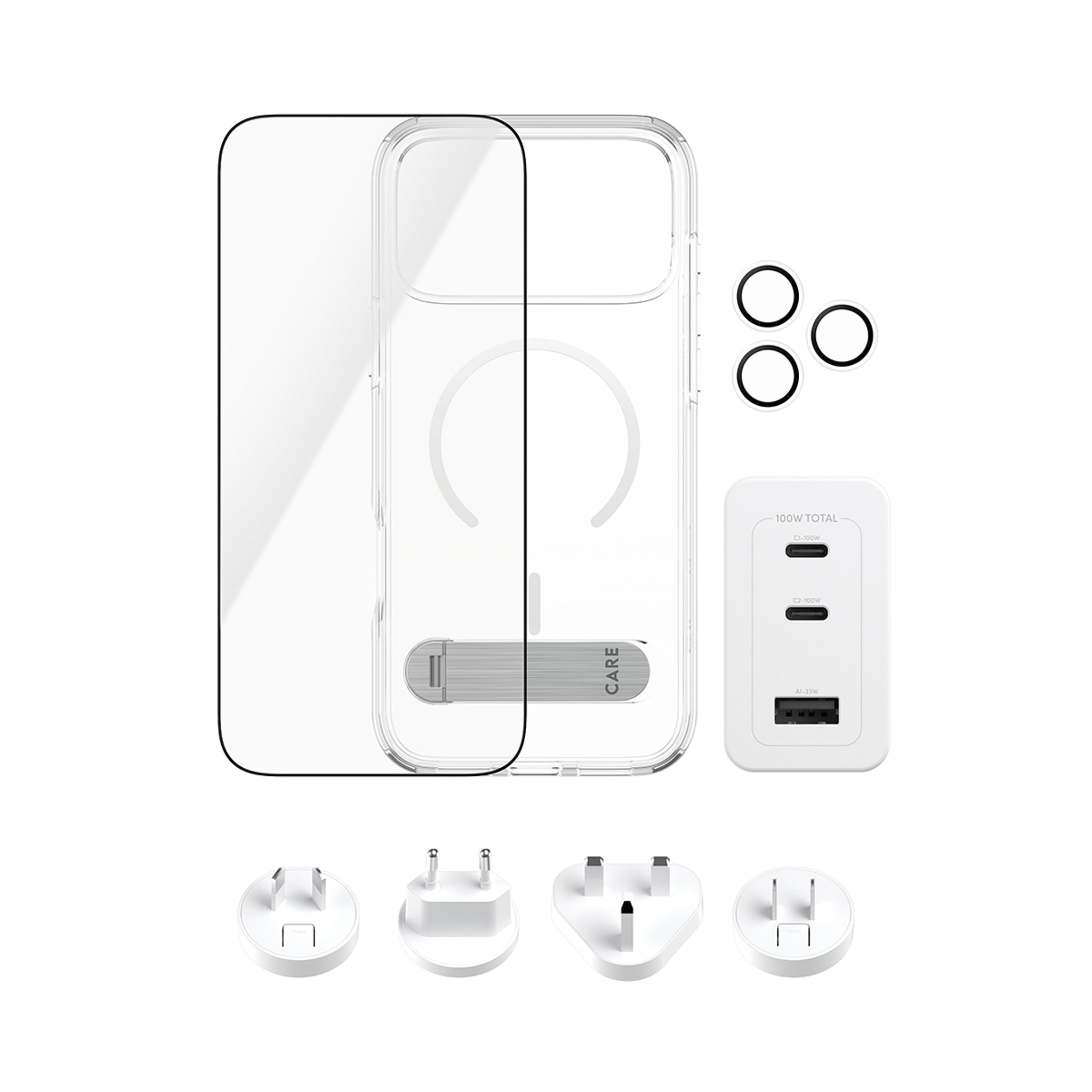 CARE™ by PanzerGlass® 4-i-1 Travel Pakke iPhone 18 Pro Max