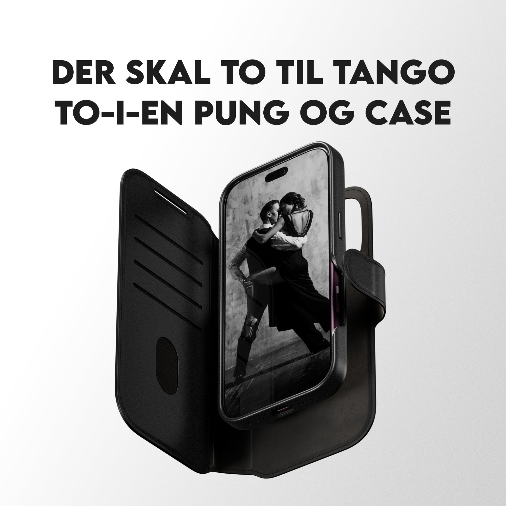 CARE™ by PanzerGlass® Tango 2-i-1 Wallet Case Sort m. MagSafe iPhone 18 Pro | 17 Pro