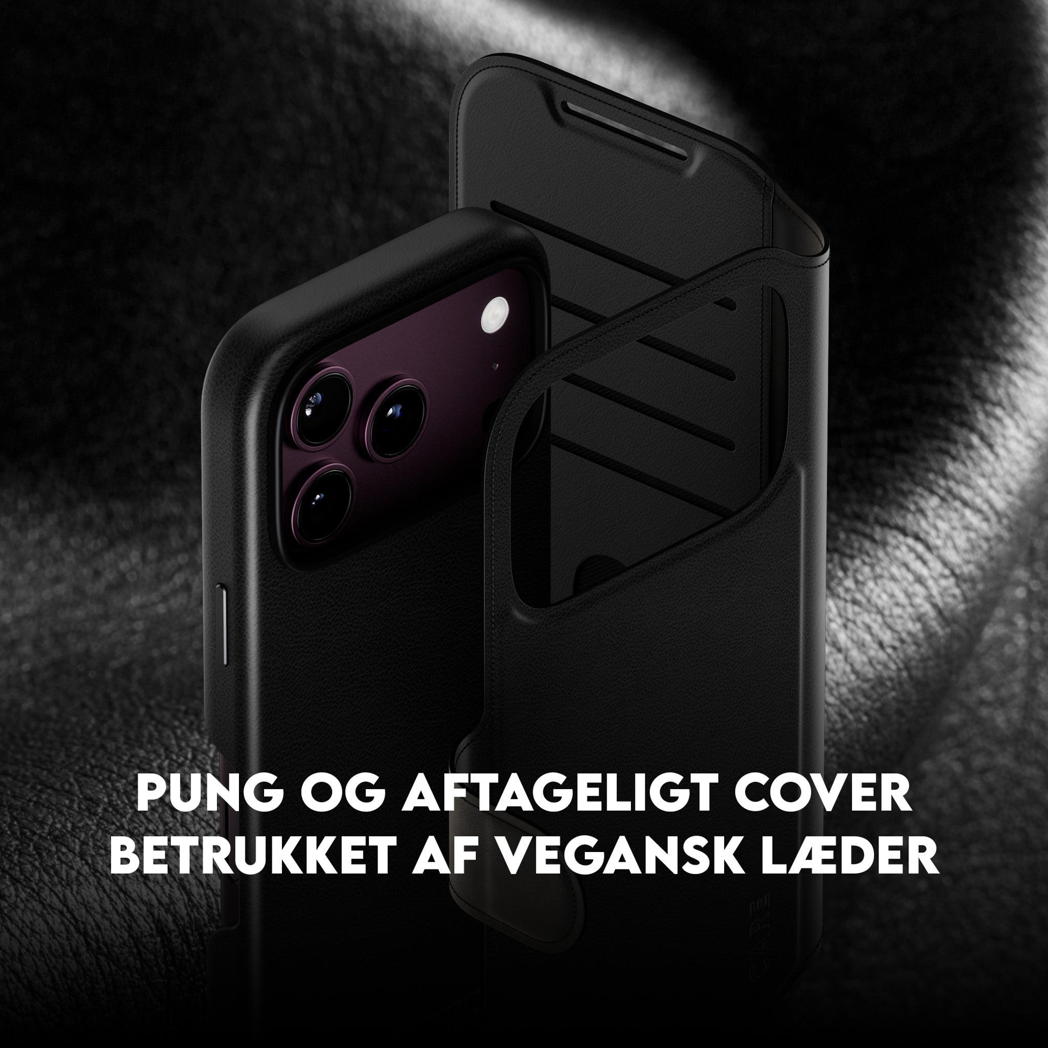 CARE™ by PanzerGlass® Tango 2-i-1 Wallet Case Sort m. MagSafe iPhone 18 Pro | 17 Pro