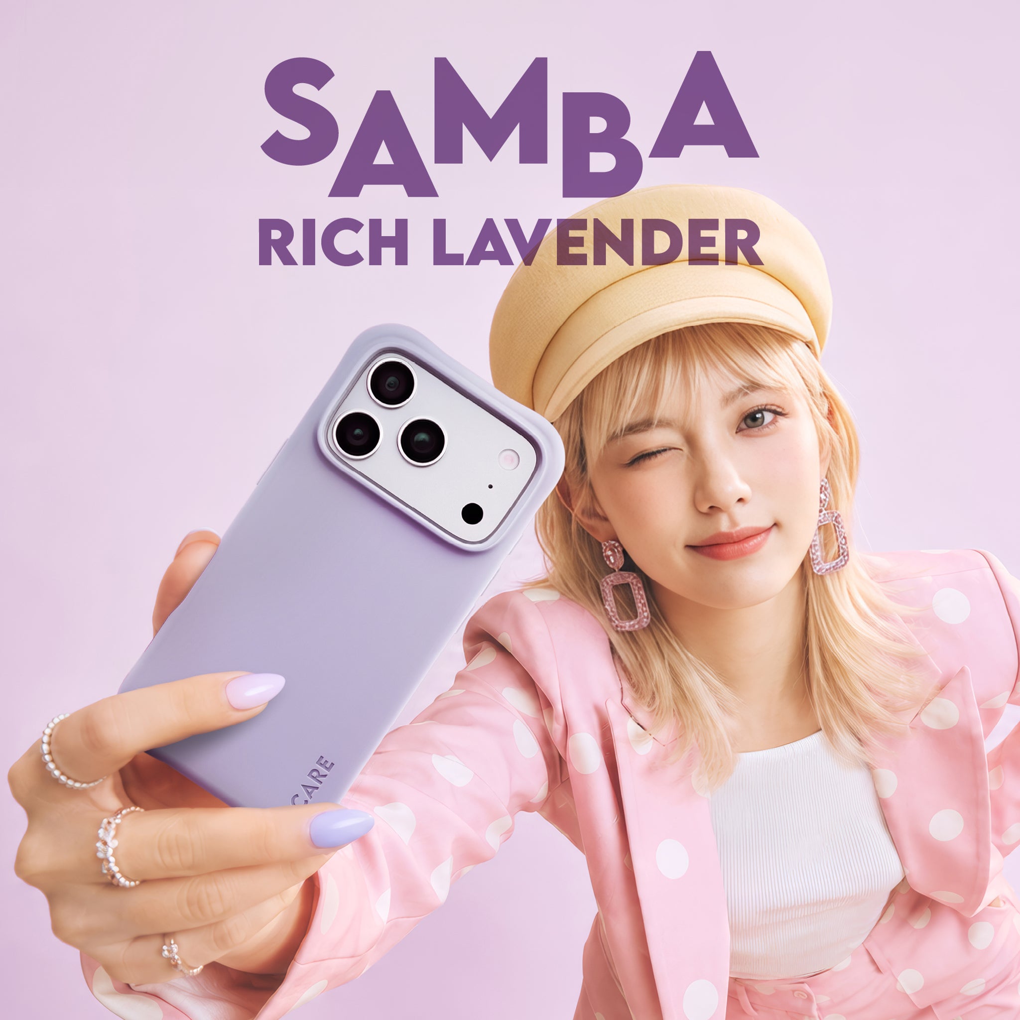 CARE™ by PanzerGlass® Samba Case Rich Lavender m. Hvid MagSafe iPhone 18 Pro | 17 Pro