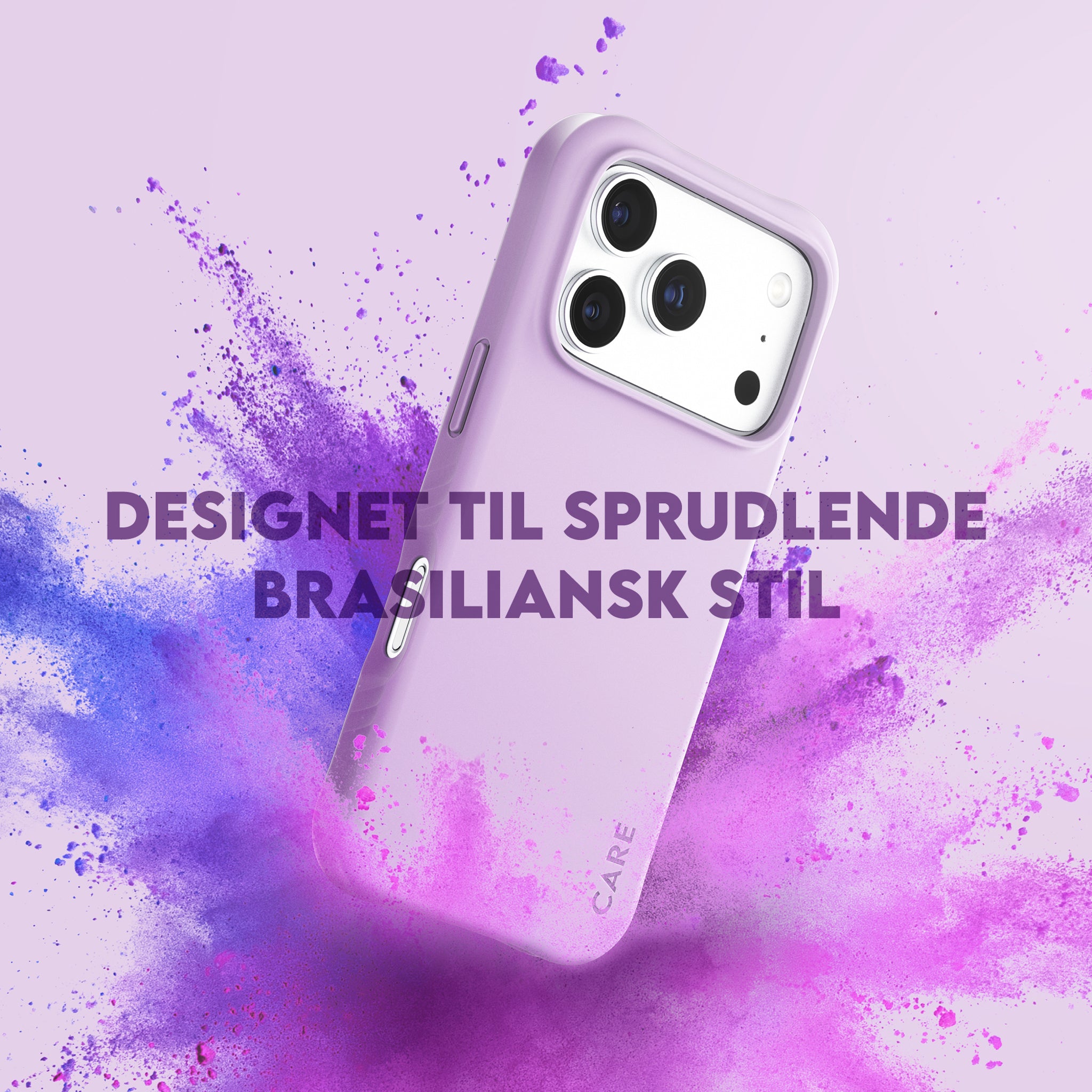 CARE™ by PanzerGlass® Samba Case Rich Lavender m. Hvid MagSafe iPhone 18 Pro | 17 Pro