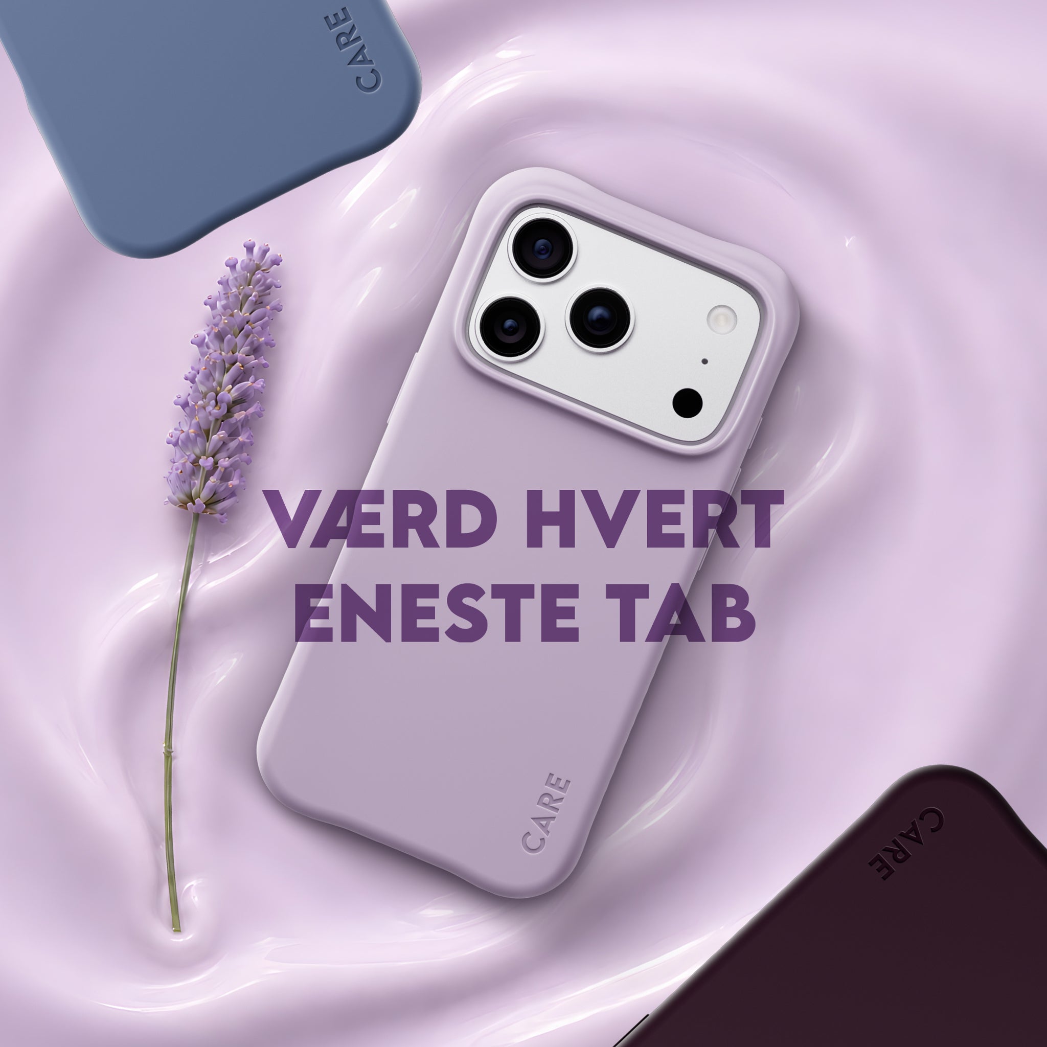 CARE™ by PanzerGlass® Samba Case Rich Lavender m. Hvid MagSafe iPhone 18 Pro | 17 Pro