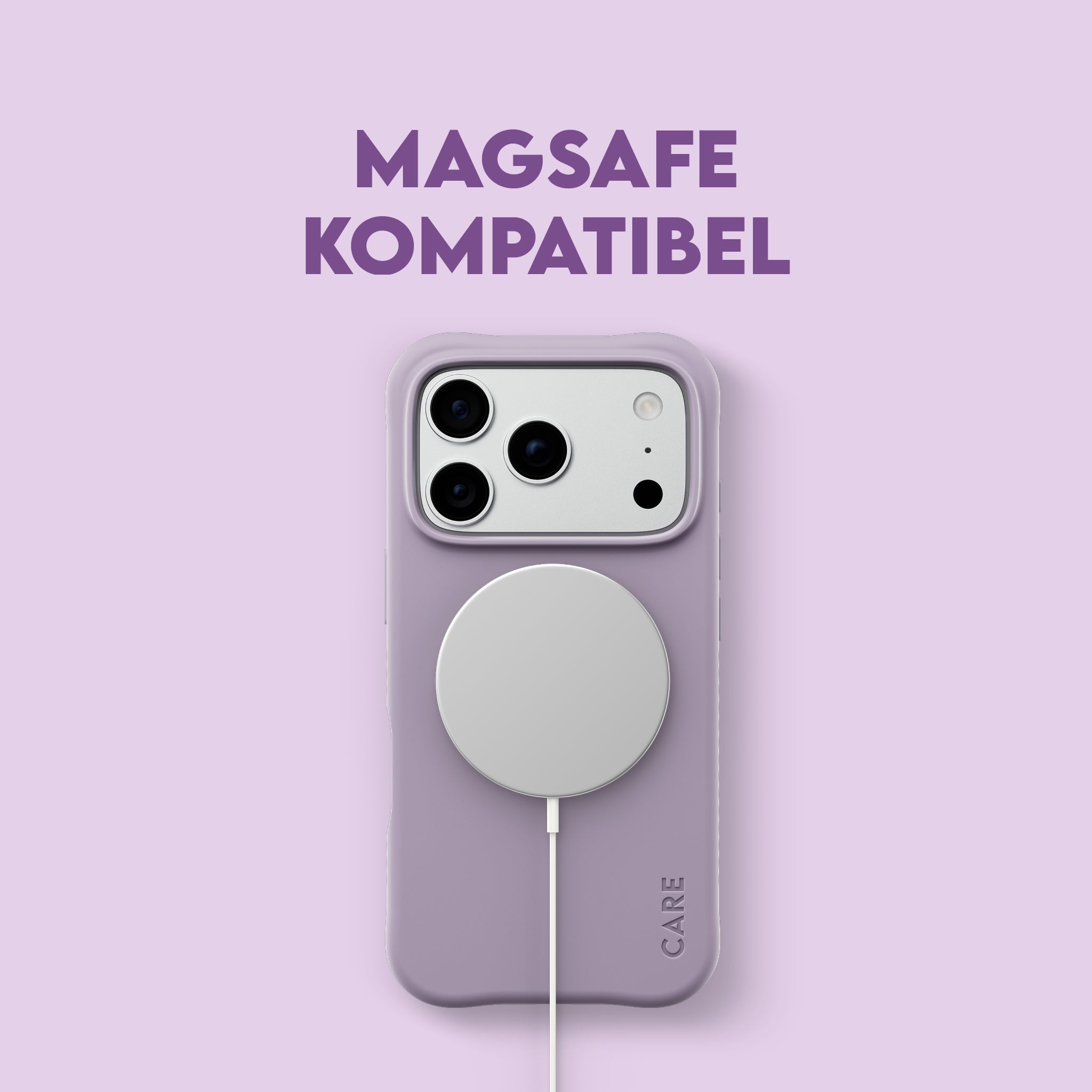 CARE™ by PanzerGlass® Samba Case Rich Lavender m. Hvid MagSafe iPhone 18 Pro | 17 Pro