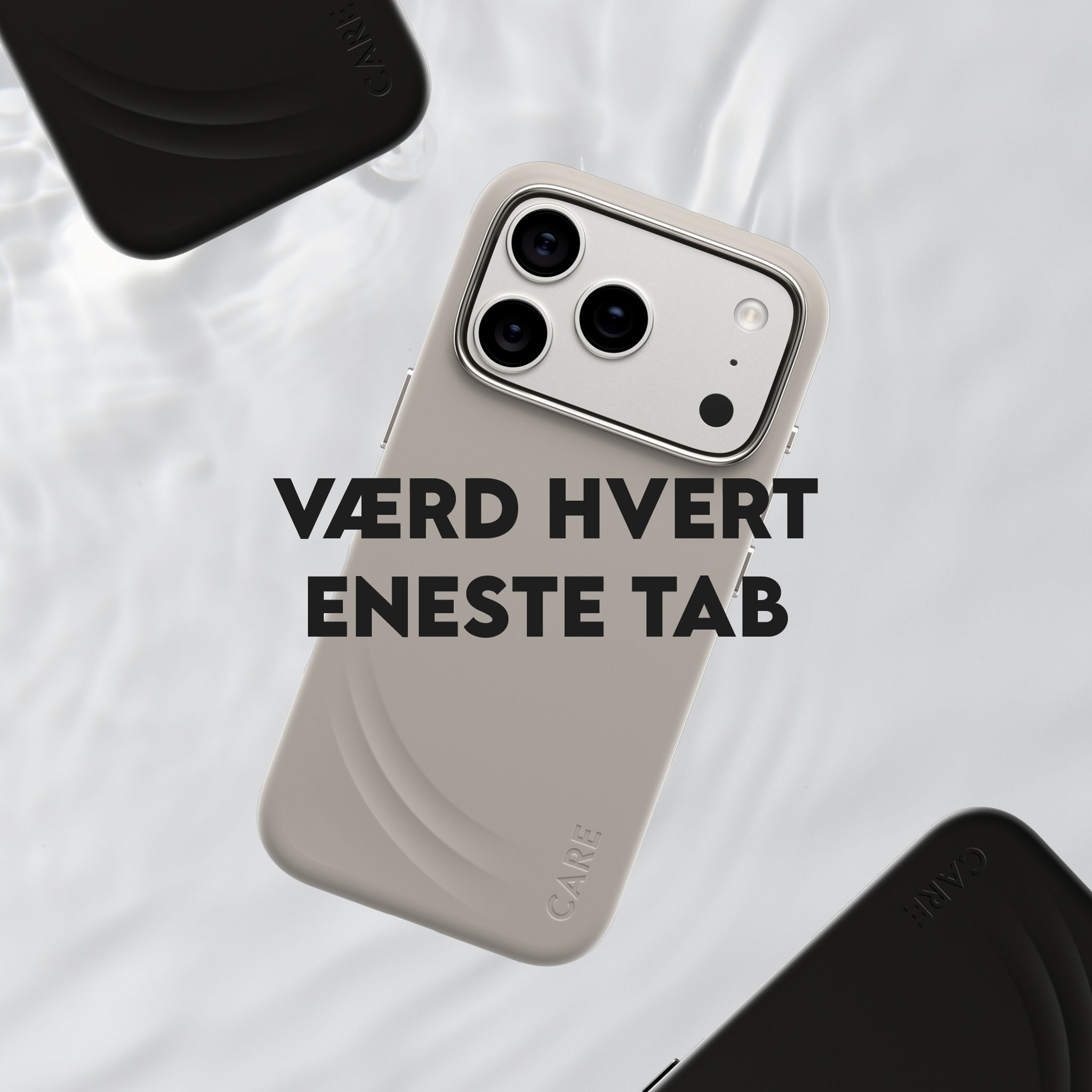 CARE™ by PanzerGlass® Flow Case Sort m. MagSafe iPhone 18 Pro | 17 Pro