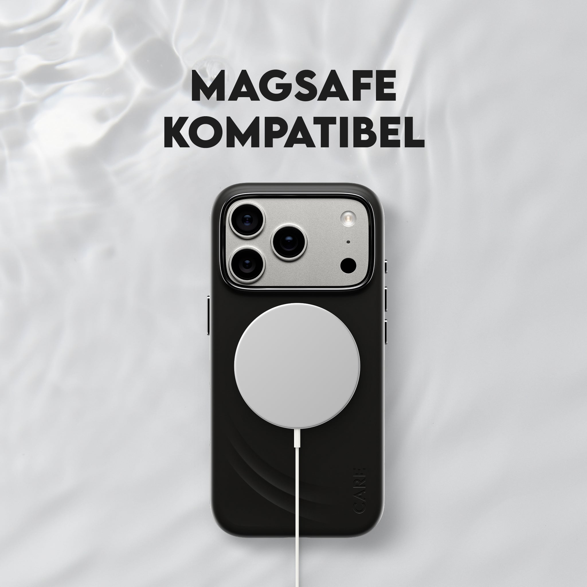 CARE™ by PanzerGlass® Flow Case Sort m. MagSafe iPhone 18 Pro | 17 Pro