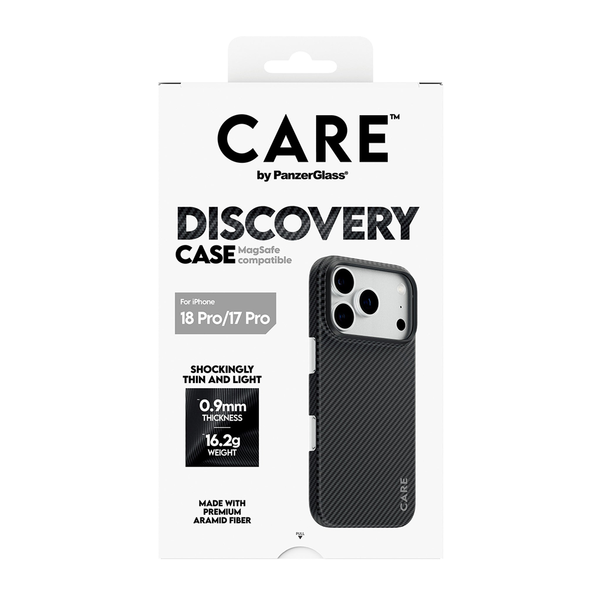 CARE™ by PanzerGlass® Discovery Case Sort & Grå m. MagSafe iPhone 18 Pro | 17 Pro
